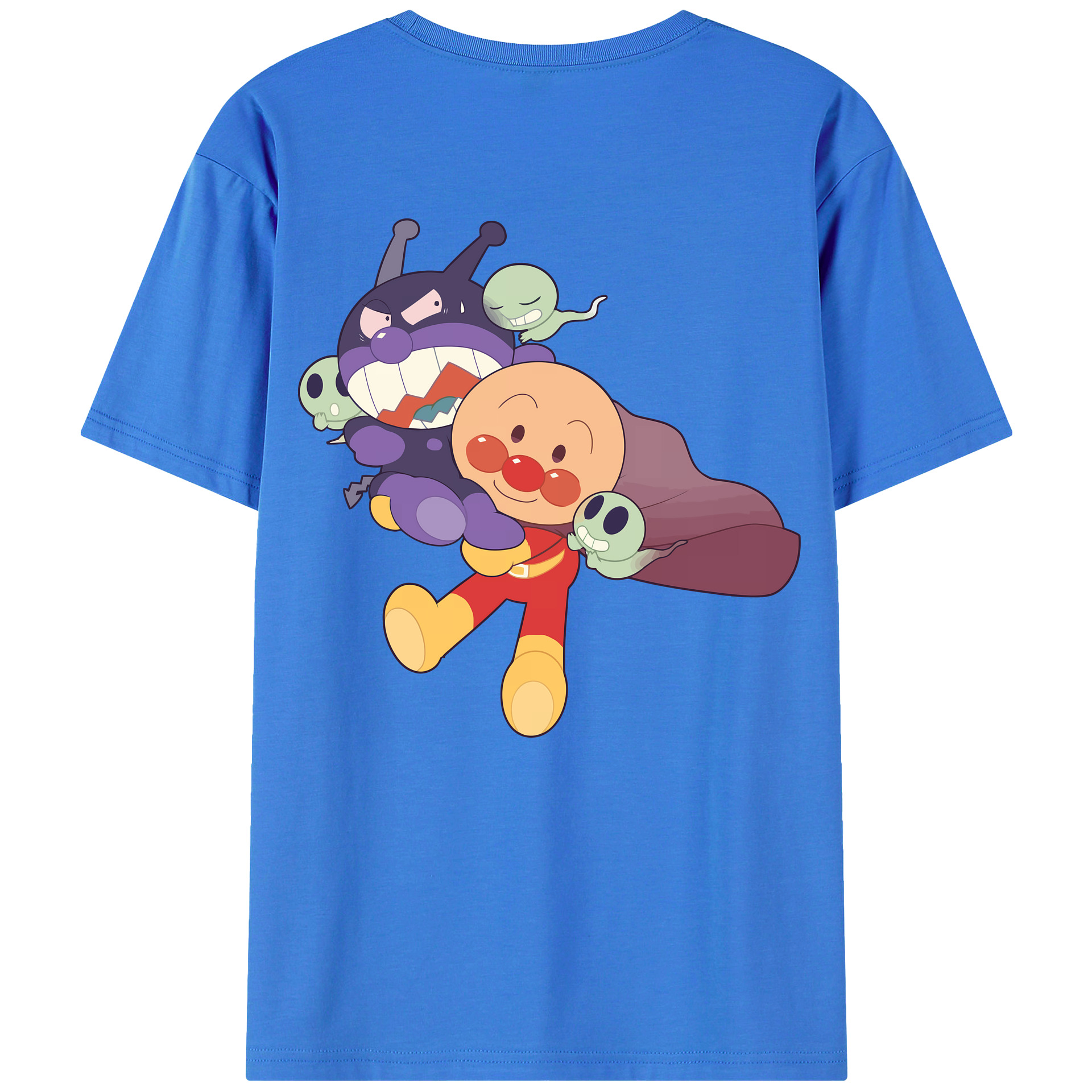 （画像用） アンパンマン Anpanman 綿100％半袖Tシャツ（背面プリント）