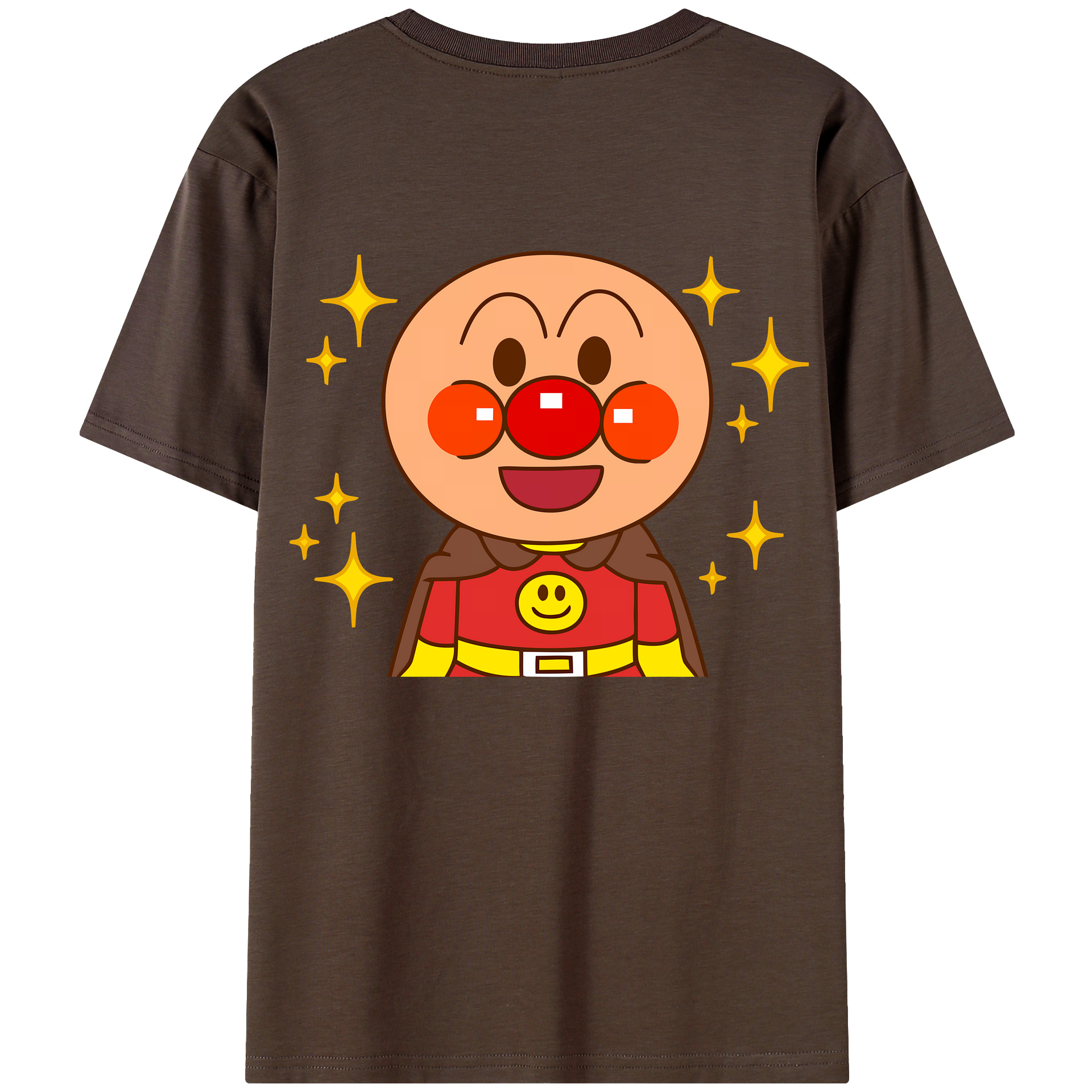 （画像用） アンパンマン Anpanman 綿100％半袖Tシャツ（背面プリント）