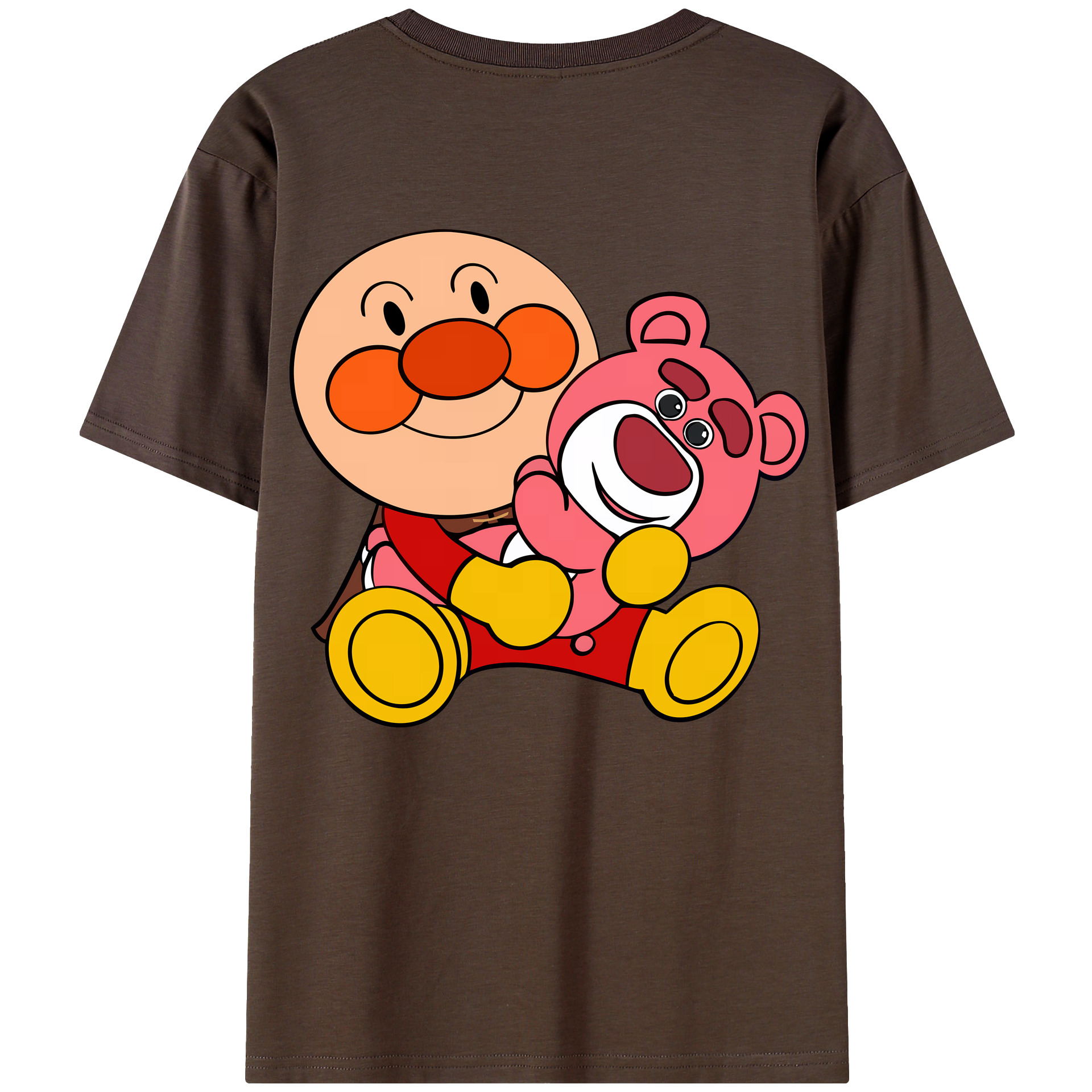 （画像用） アンパンマン Anpanman 綿100％半袖Tシャツ（背面プリント）