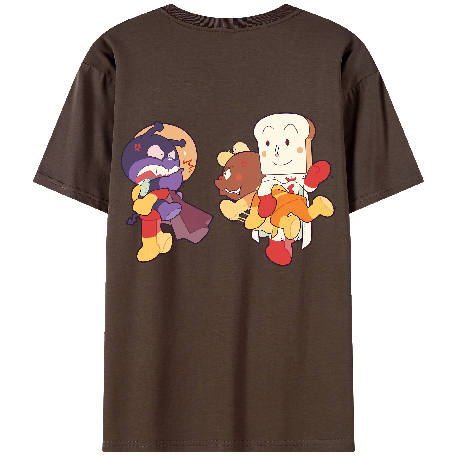 （画像用） アンパンマン Anpanman 綿100％半袖Tシャツ（背面プリント）
