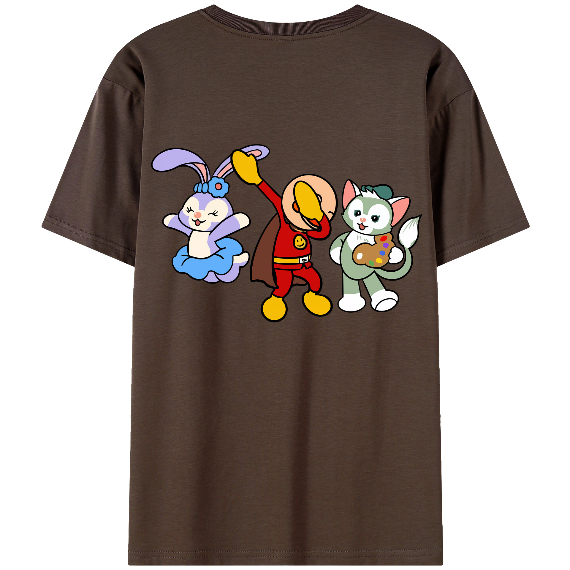 （画像用） アンパンマン Anpanman 綿100％半袖Tシャツ（背面プリント）