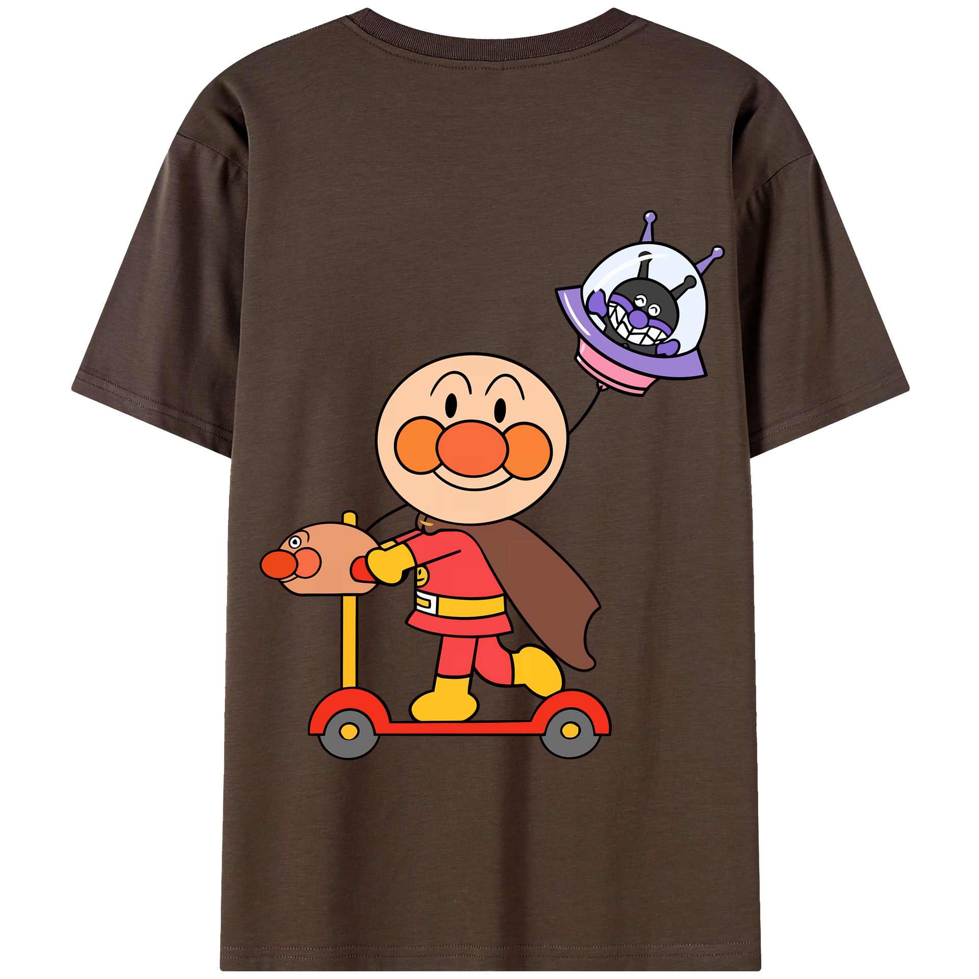 （画像用） アンパンマン Anpanman 綿100％半袖Tシャツ（背面プリント）