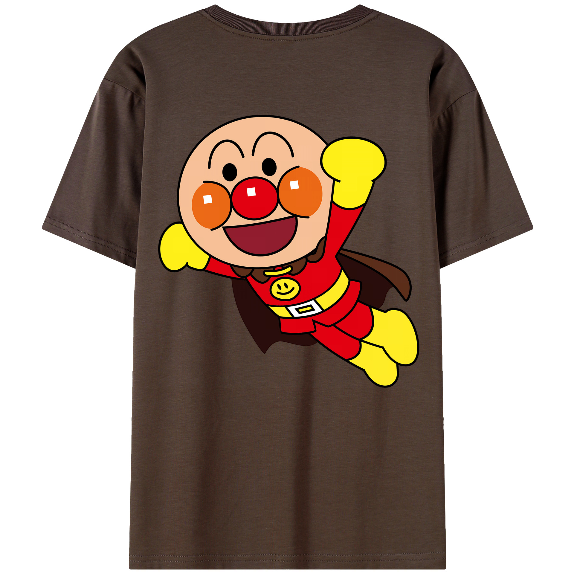 （画像用） アンパンマン Anpanman 綿100％半袖Tシャツ（背面プリント）