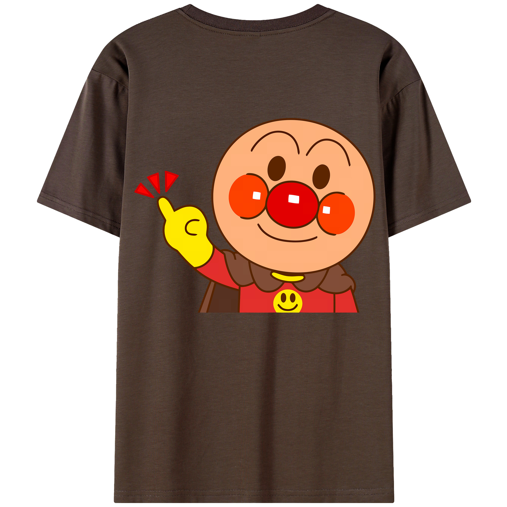 （画像用） アンパンマン Anpanman 綿100％半袖Tシャツ（背面プリント）