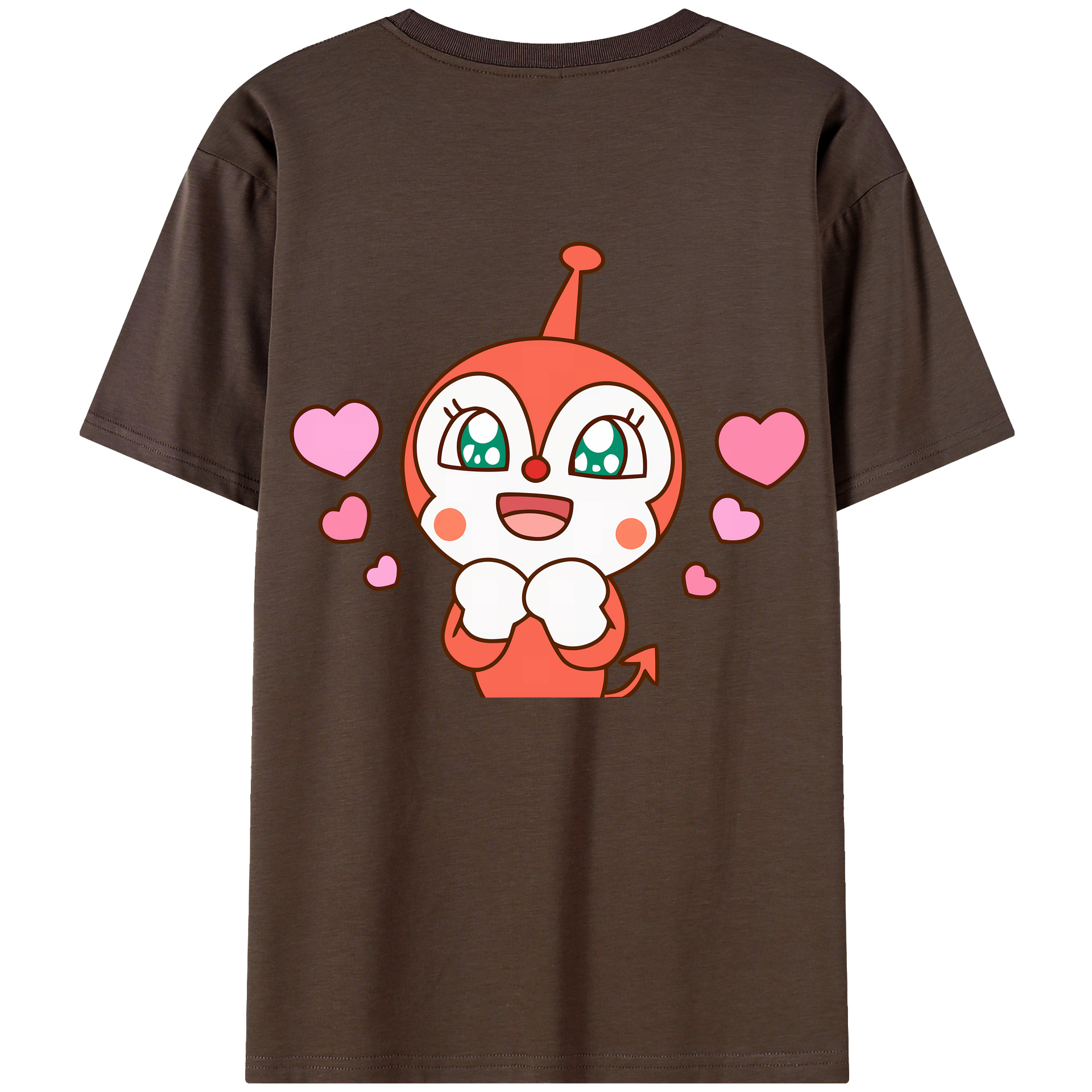（画像用） アンパンマン Anpanman 綿100％半袖Tシャツ（背面プリント）
