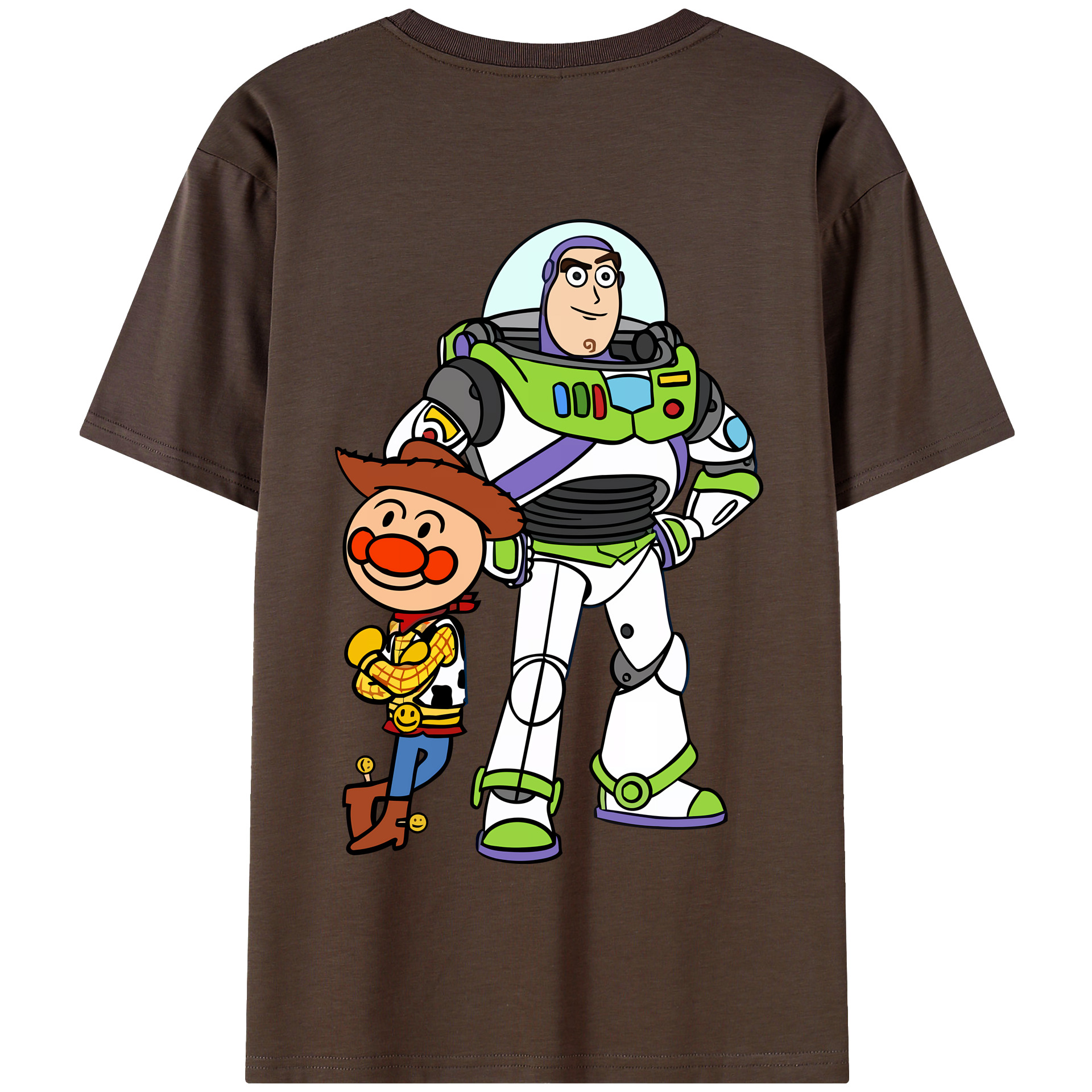 （画像用） アンパンマン Anpanman 綿100％半袖Tシャツ（背面プリント）