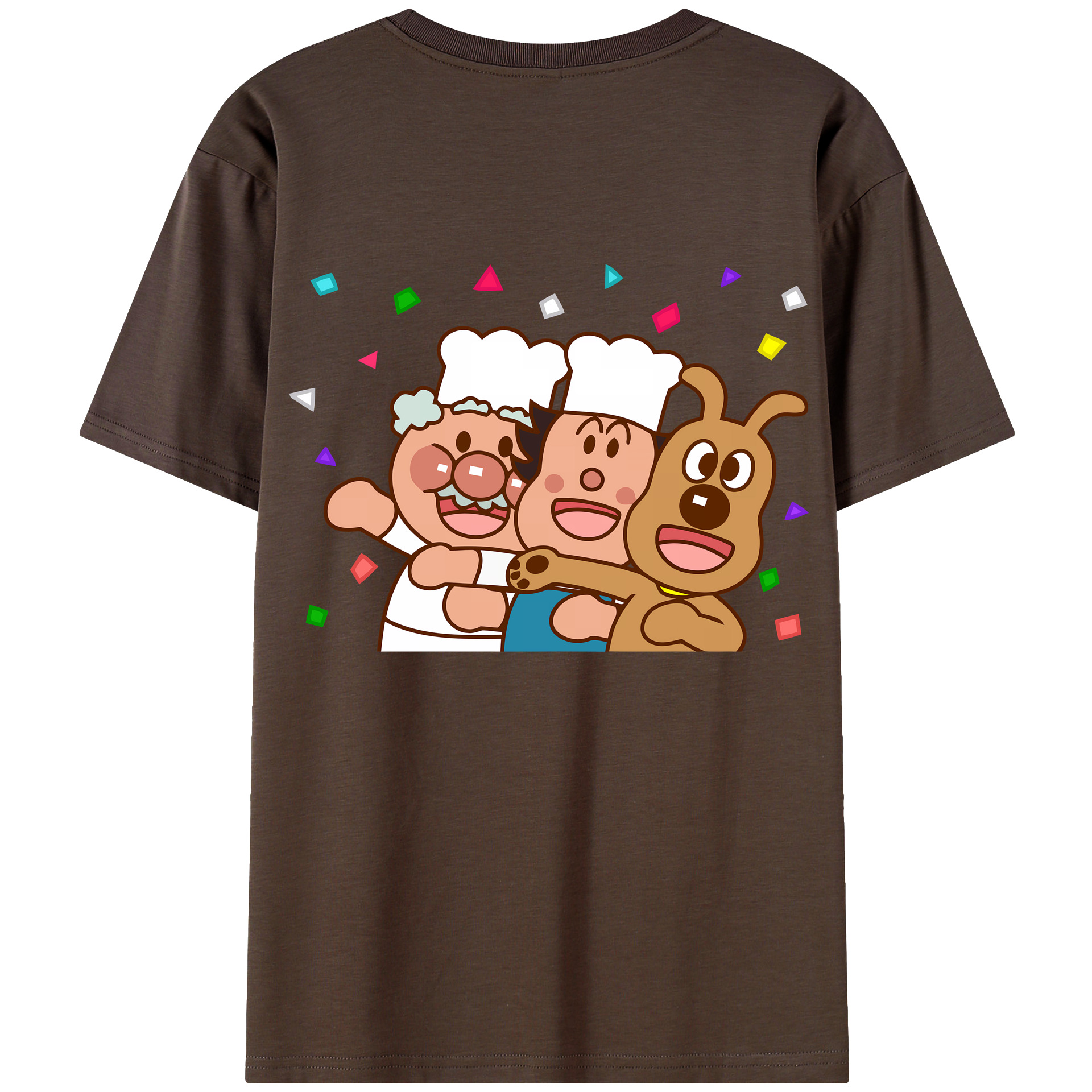 （画像用） アンパンマン Anpanman 綿100％半袖Tシャツ（背面プリント）