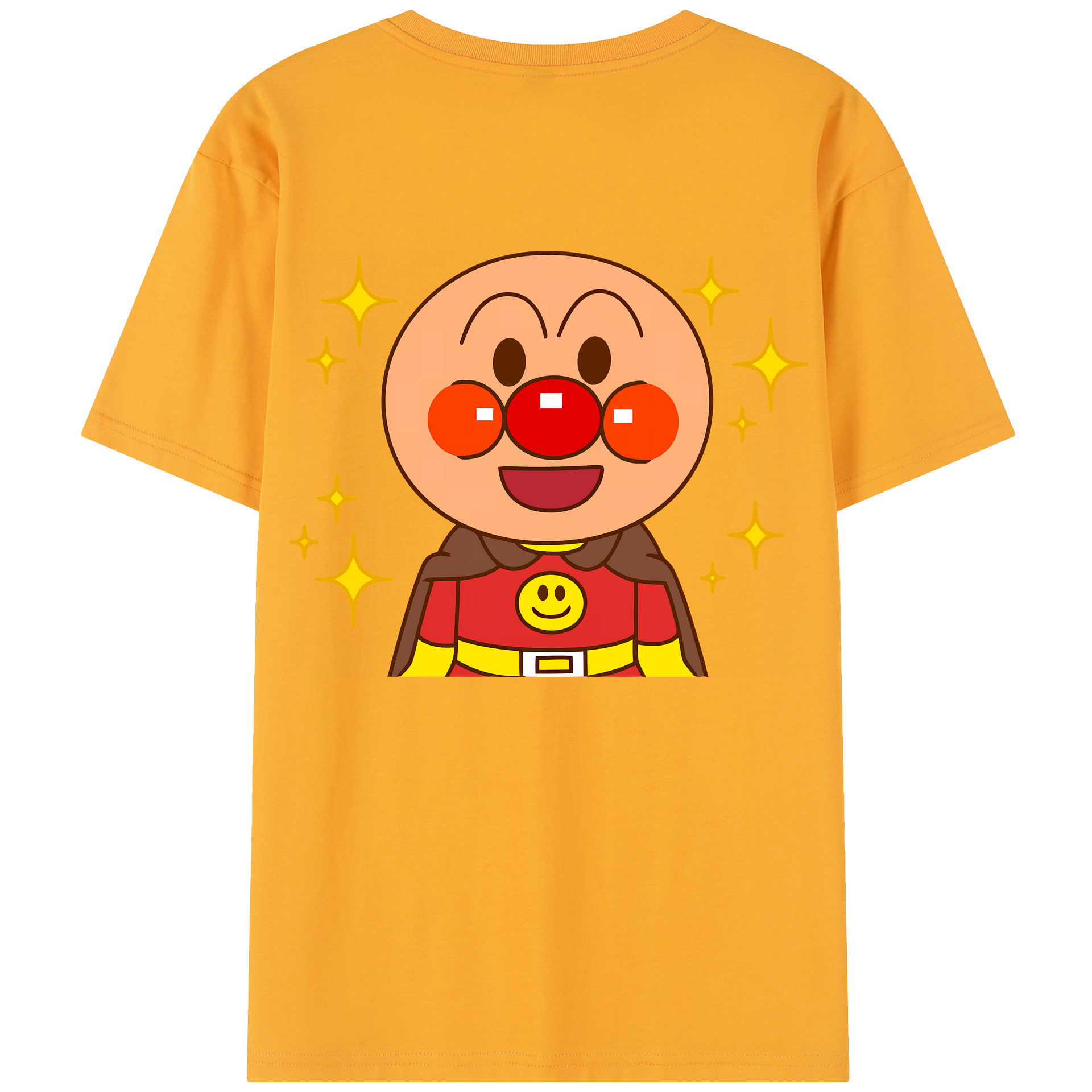 （画像用） アンパンマン Anpanman 綿100％半袖Tシャツ（背面プリント）