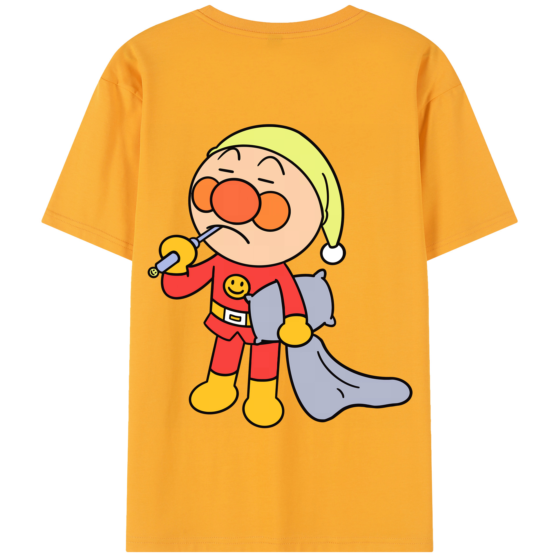 （画像用） アンパンマン Anpanman 綿100％半袖Tシャツ（背面プリント）