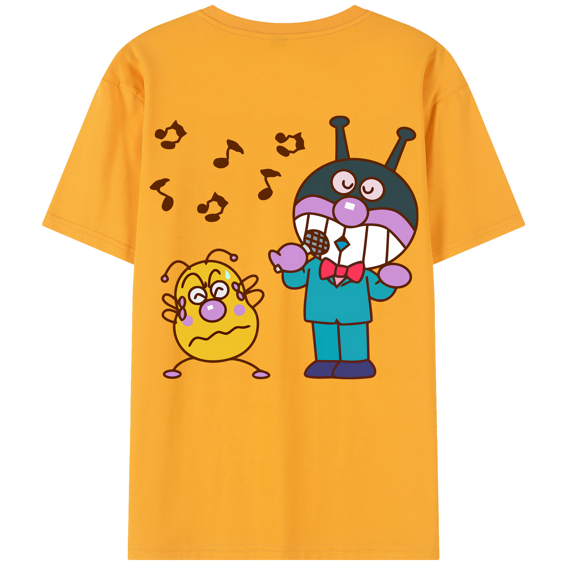 （画像用） アンパンマン Anpanman 綿100％半袖Tシャツ（背面プリント）