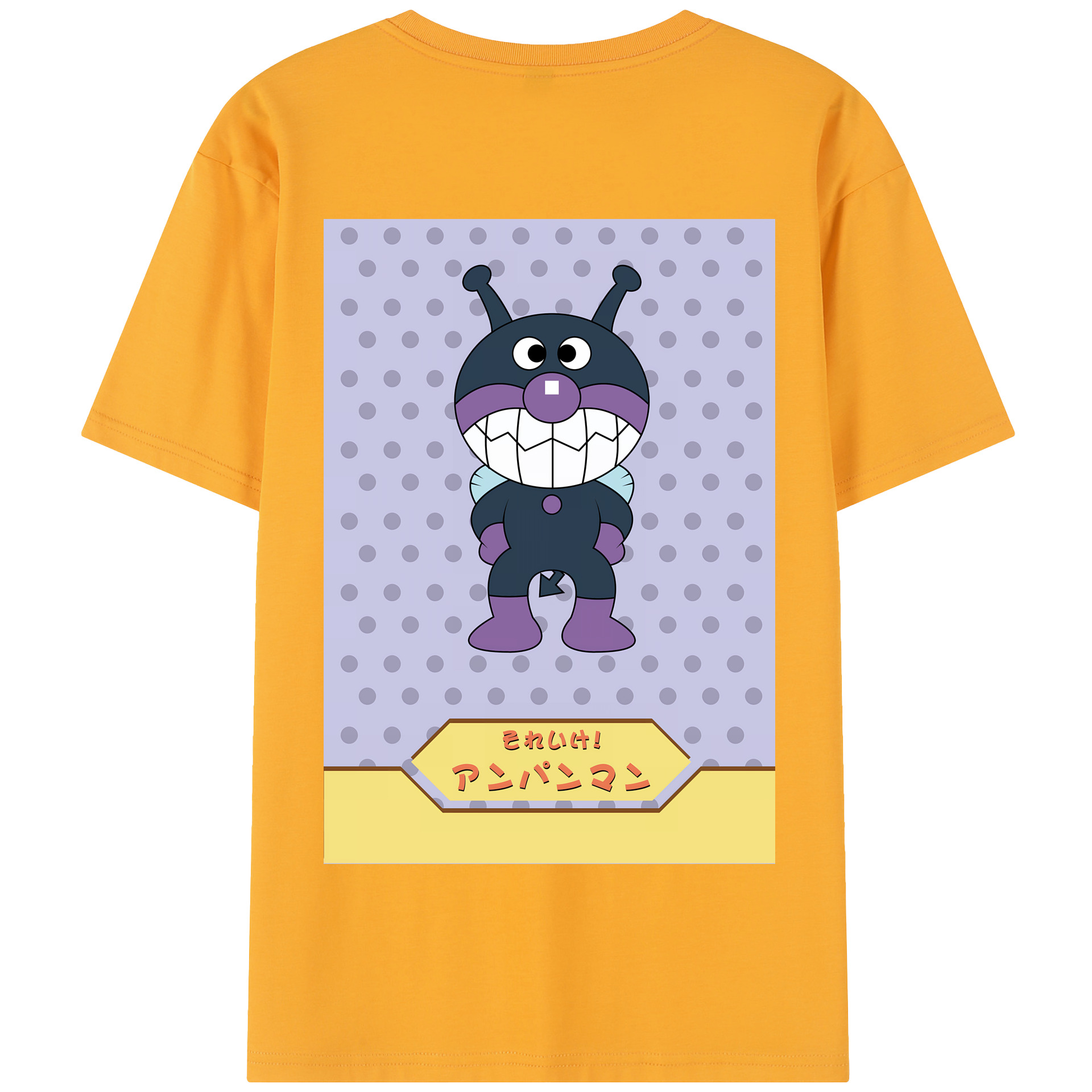 （画像用） アンパンマン Anpanman 綿100％半袖Tシャツ（背面プリント）