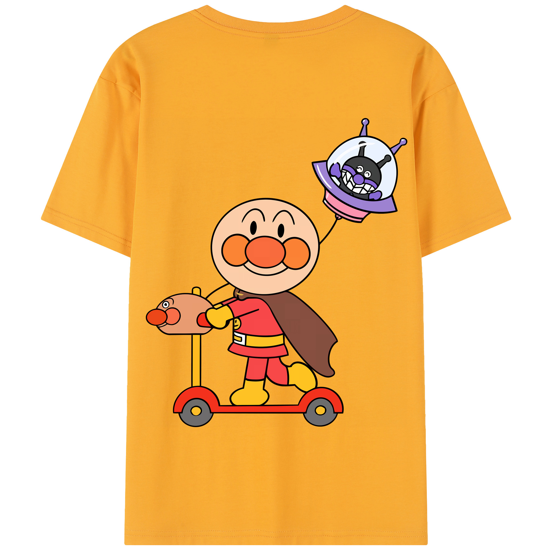 （画像用） アンパンマン Anpanman 綿100％半袖Tシャツ（背面プリント）
