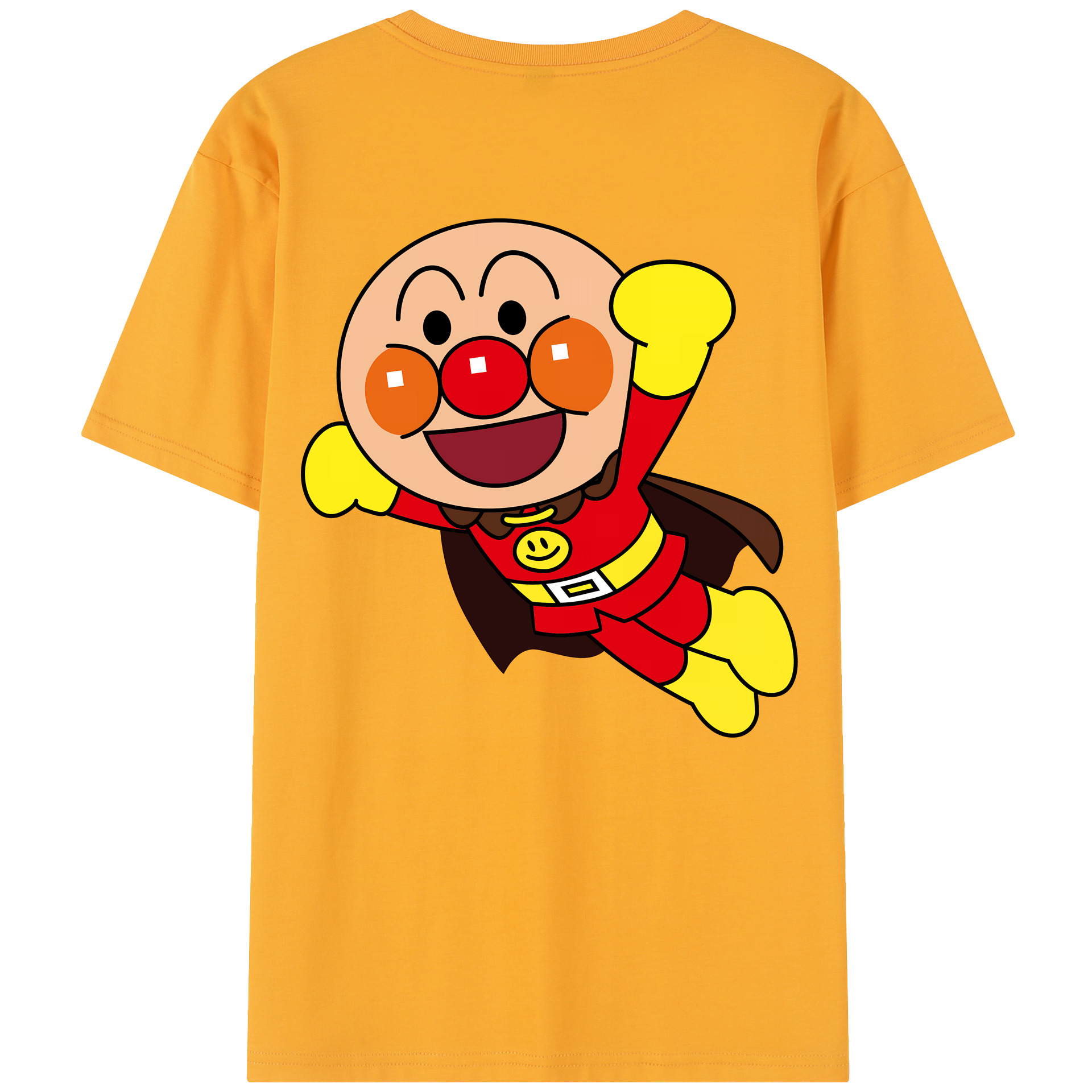 （画像用） アンパンマン Anpanman 綿100％半袖Tシャツ（背面プリント）