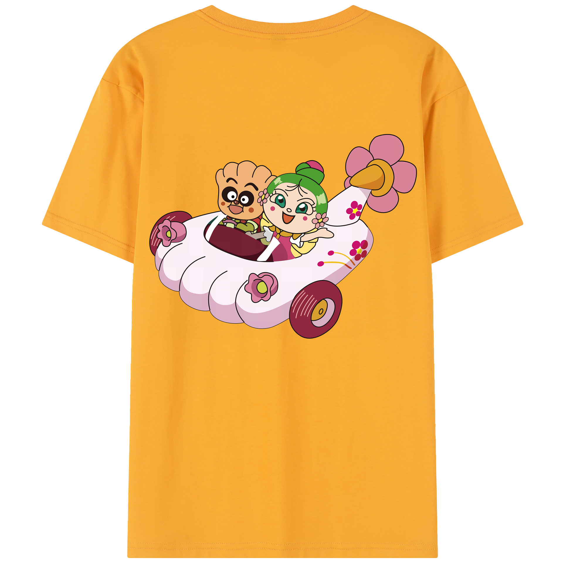 （画像用） アンパンマン Anpanman 綿100％半袖Tシャツ（背面プリント）