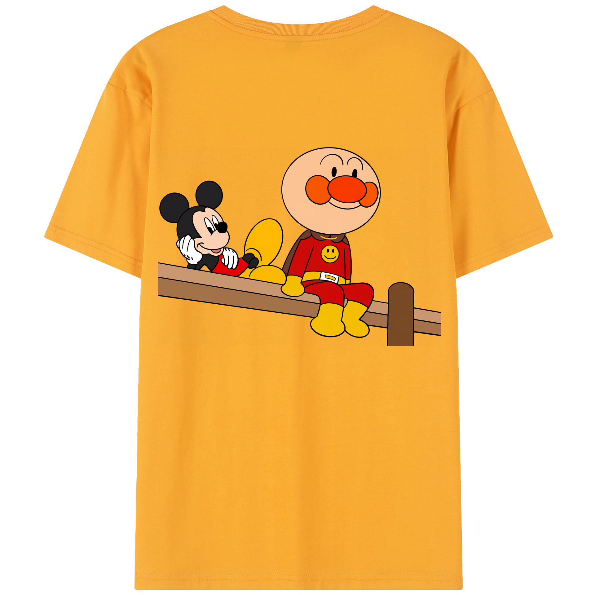 （画像用） アンパンマン Anpanman 綿100％半袖Tシャツ（背面プリント）