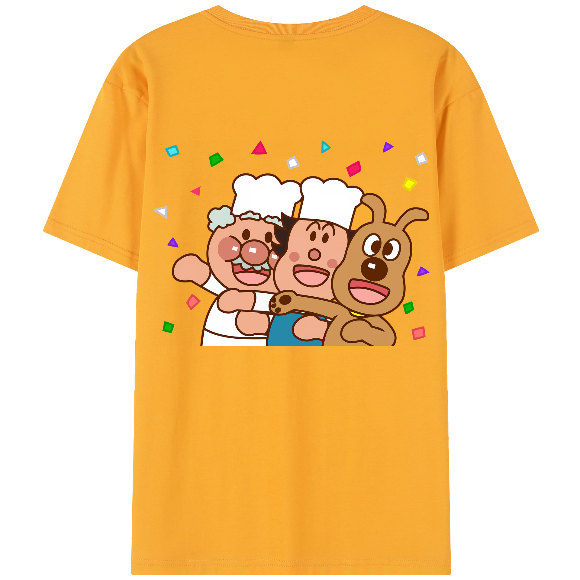 （画像用） アンパンマン Anpanman 綿100％半袖Tシャツ（背面プリント）