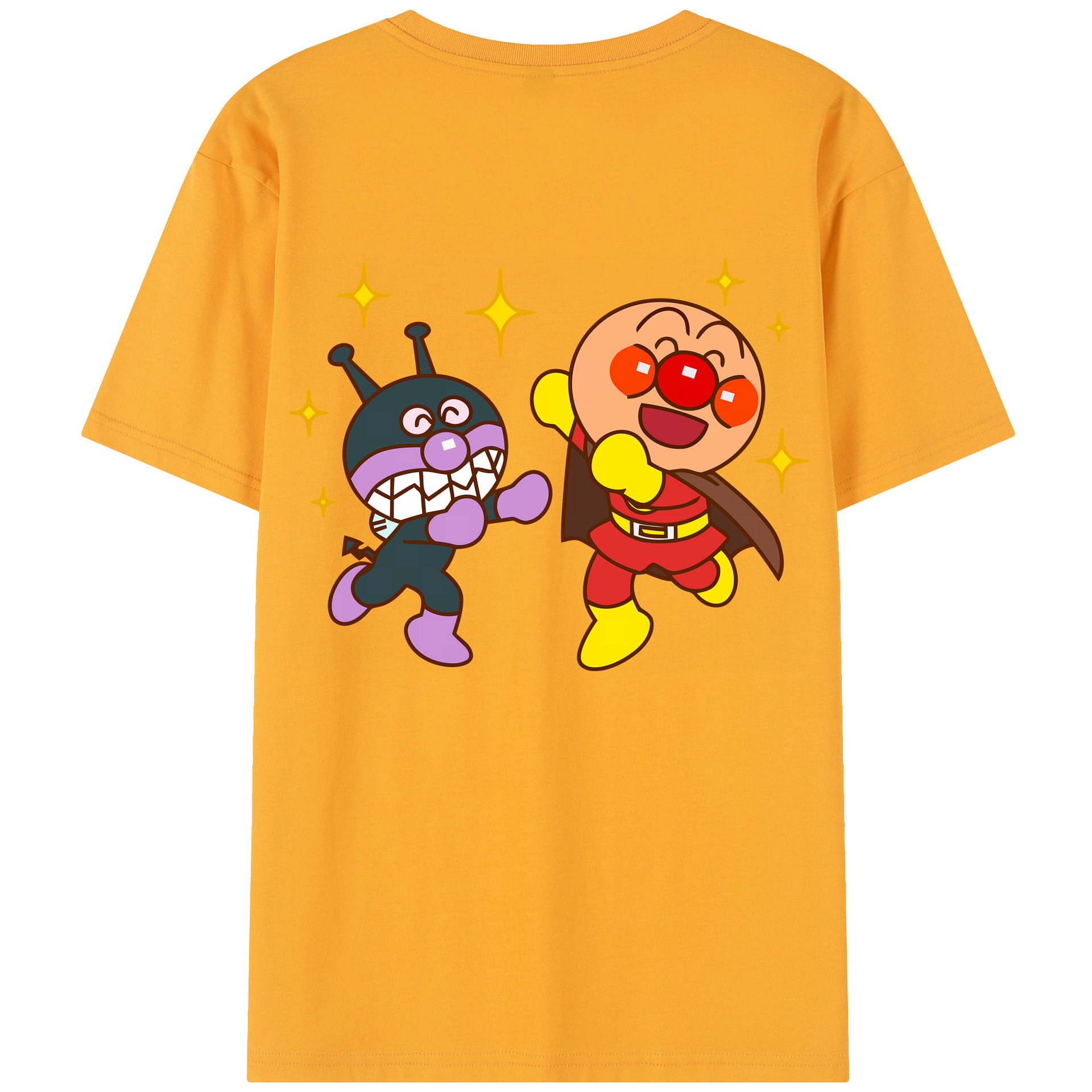 （画像用） アンパンマン Anpanman 綿100％半袖Tシャツ（背面プリント）