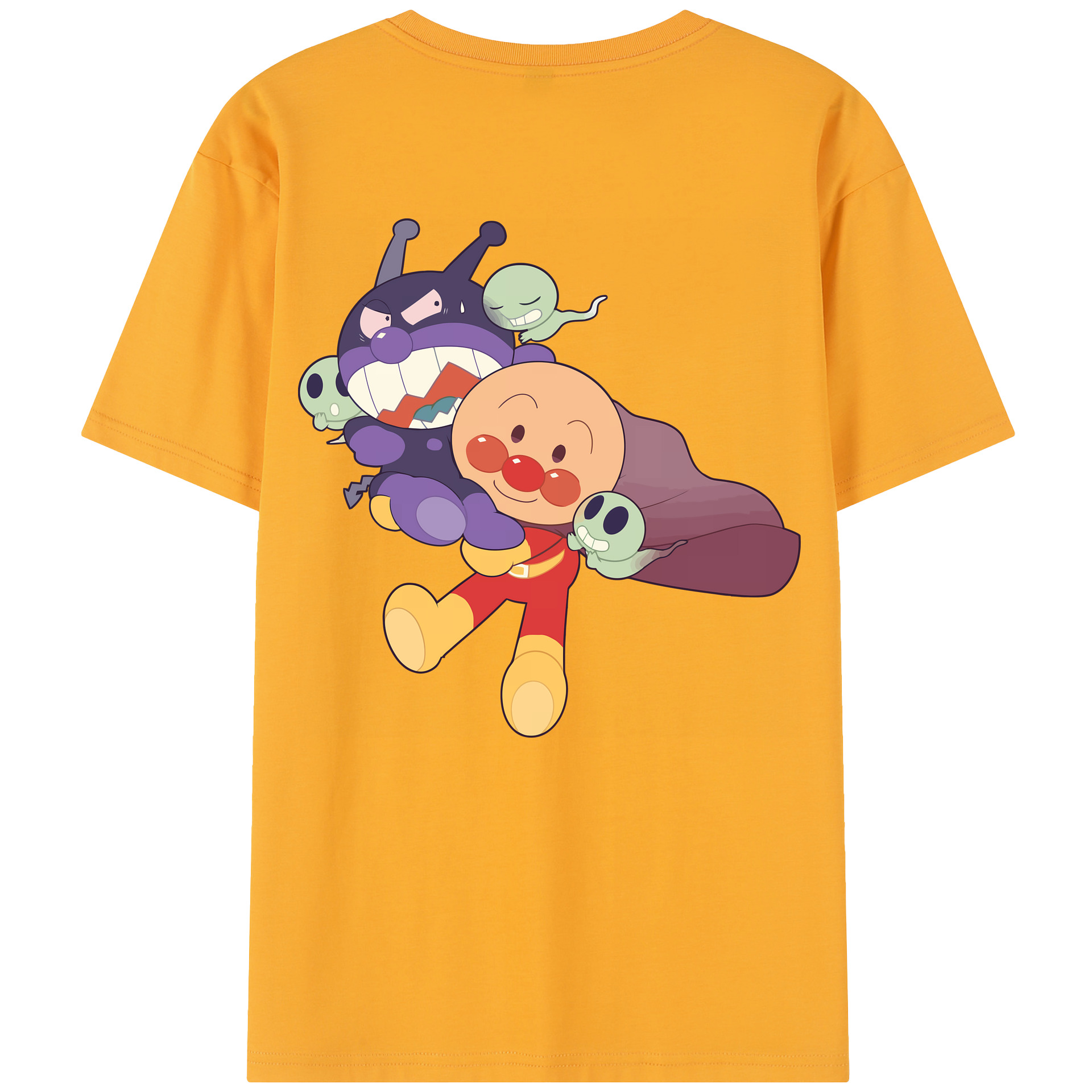 （画像用） アンパンマン Anpanman 綿100％半袖Tシャツ（背面プリント）