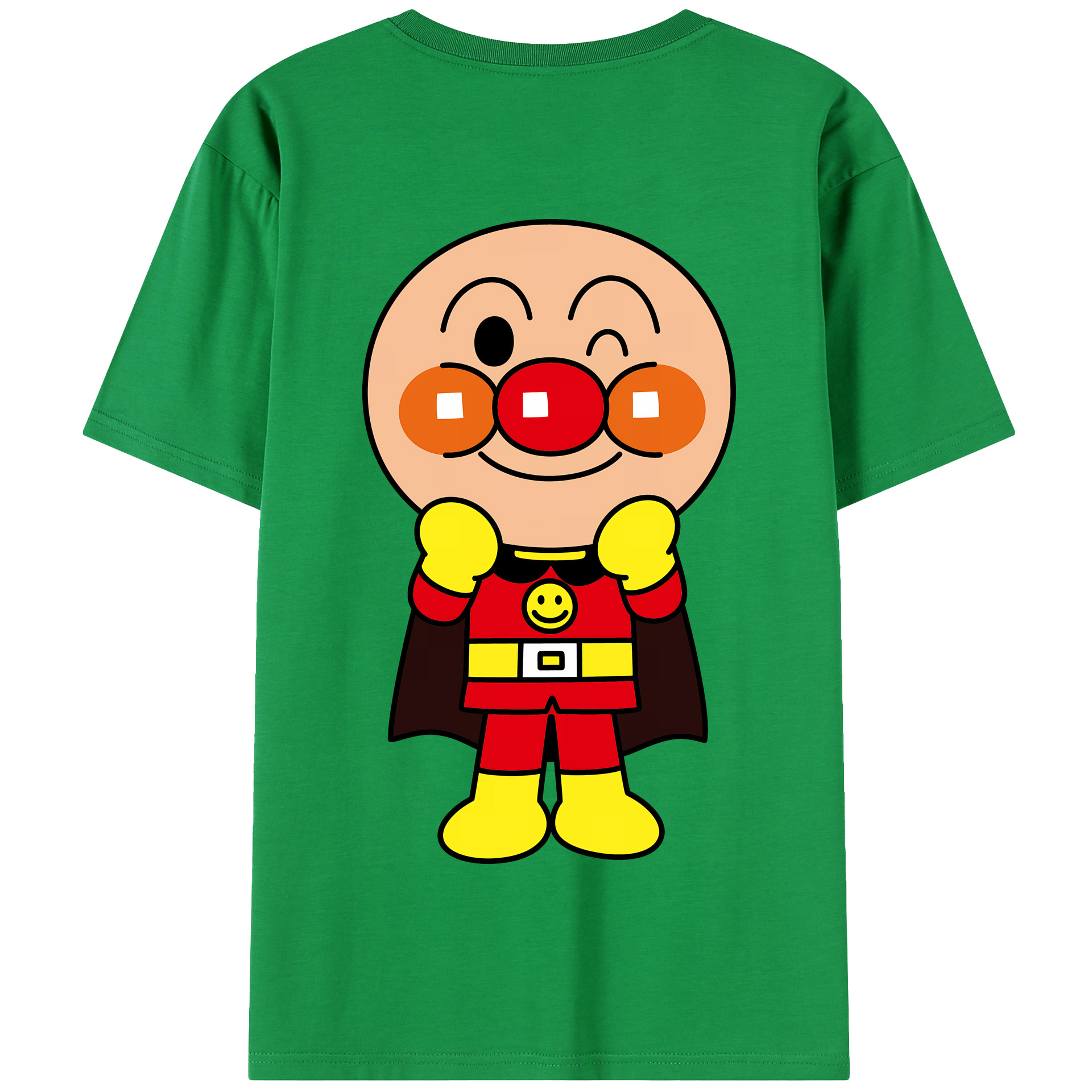（画像用） アンパンマン Anpanman 綿100％半袖Tシャツ（背面プリント）