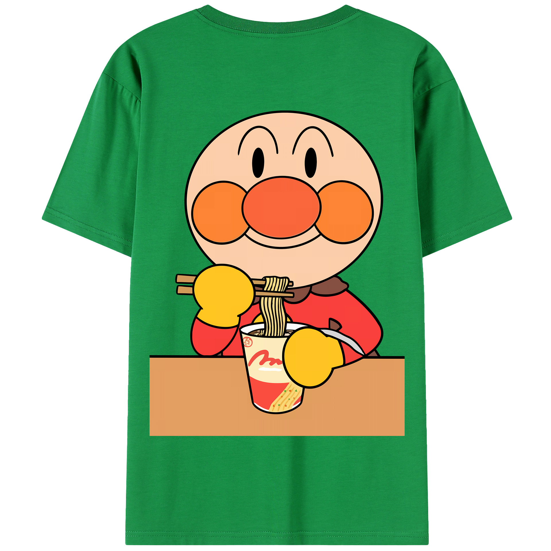 （画像用） アンパンマン Anpanman 綿100％半袖Tシャツ（背面プリント）