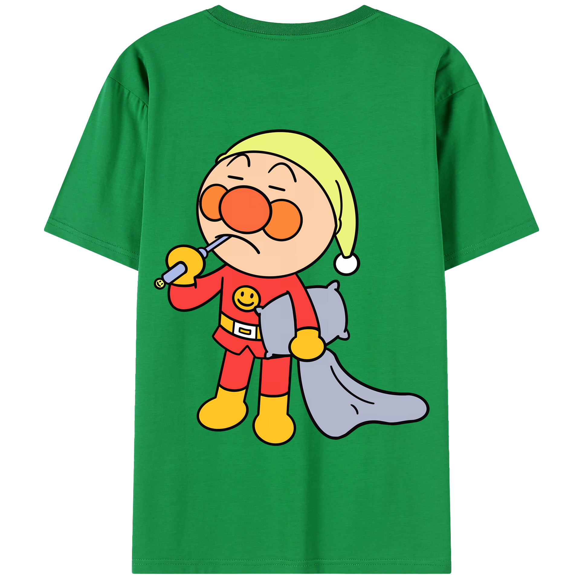 （画像用） アンパンマン Anpanman 綿100％半袖Tシャツ（背面プリント）