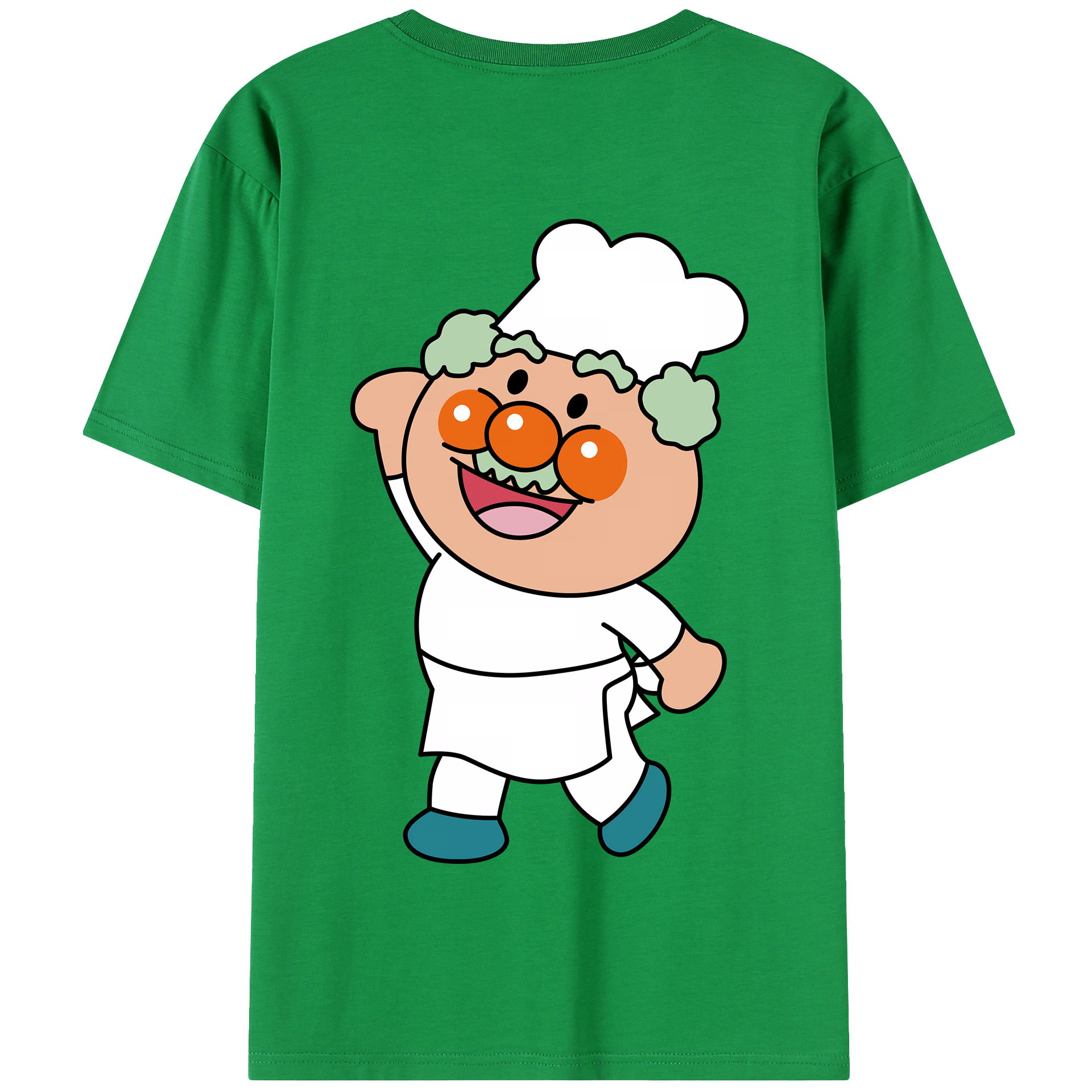 （画像用） アンパンマン Anpanman 綿100％半袖Tシャツ（背面プリント）
