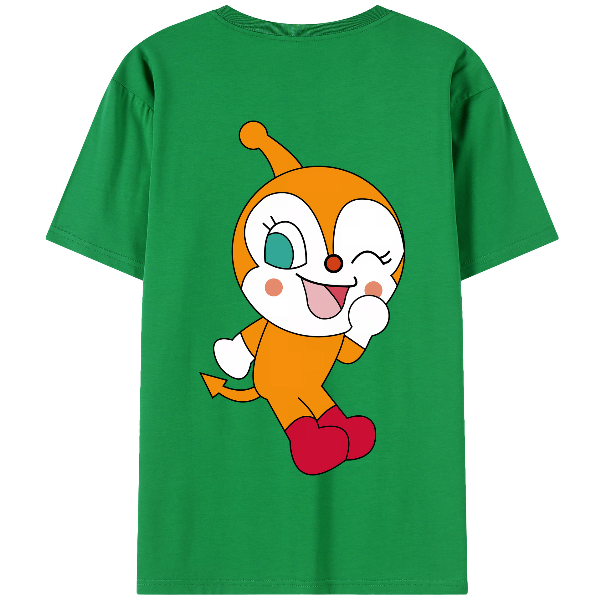 （画像用） アンパンマン Anpanman 綿100％半袖Tシャツ（背面プリント）
