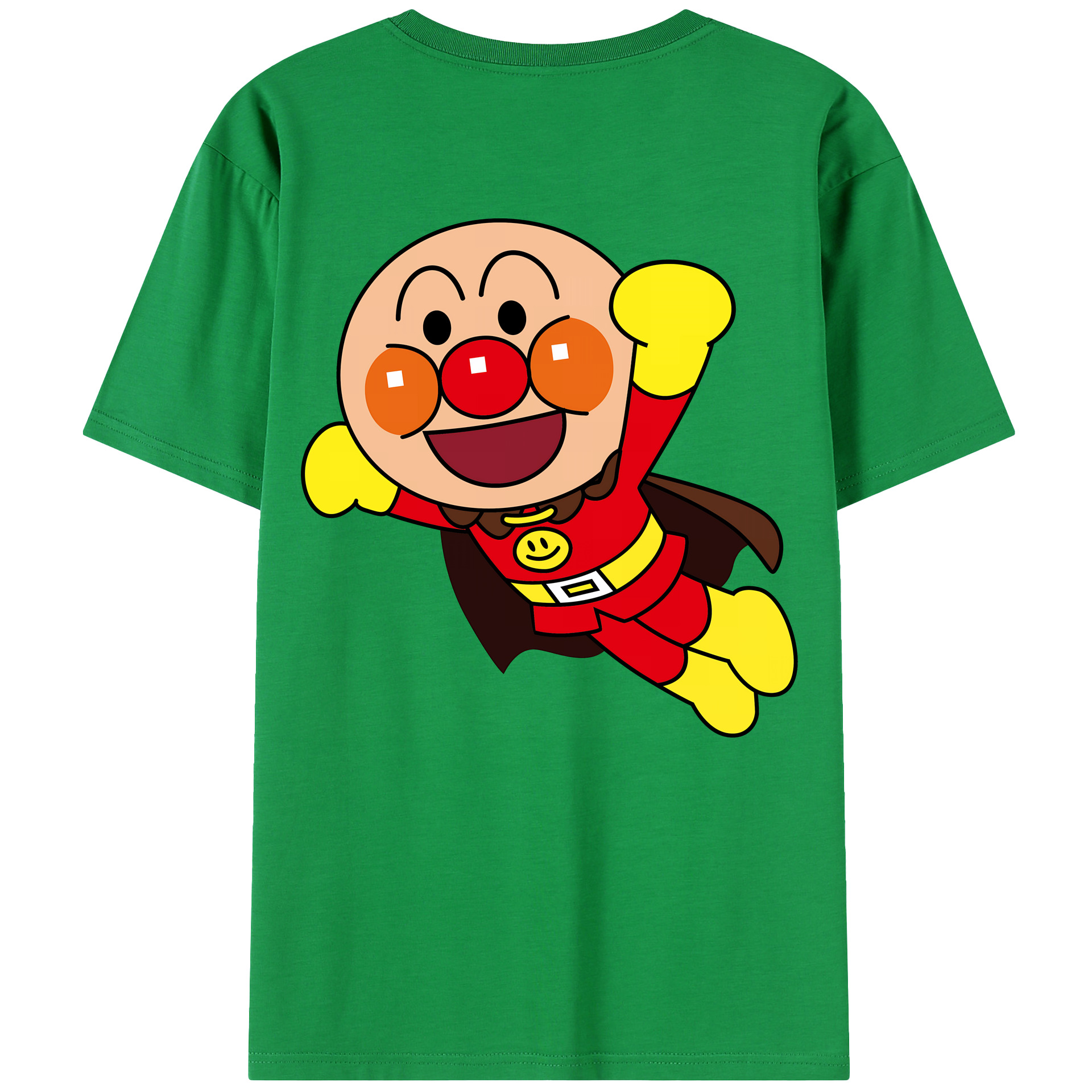 （画像用） アンパンマン Anpanman 綿100％半袖Tシャツ（背面プリント）