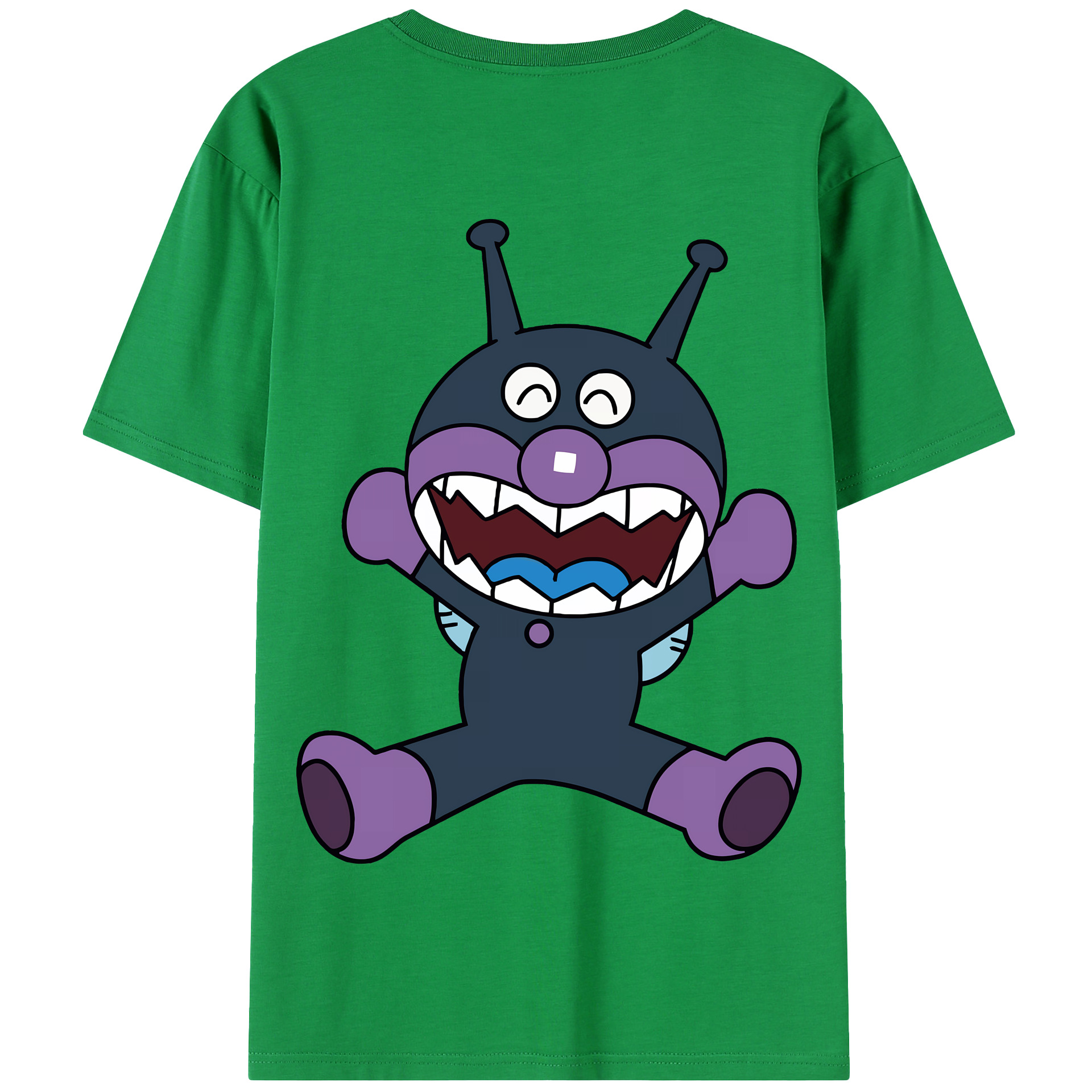（画像用） アンパンマン Anpanman 綿100％半袖Tシャツ（背面プリント）