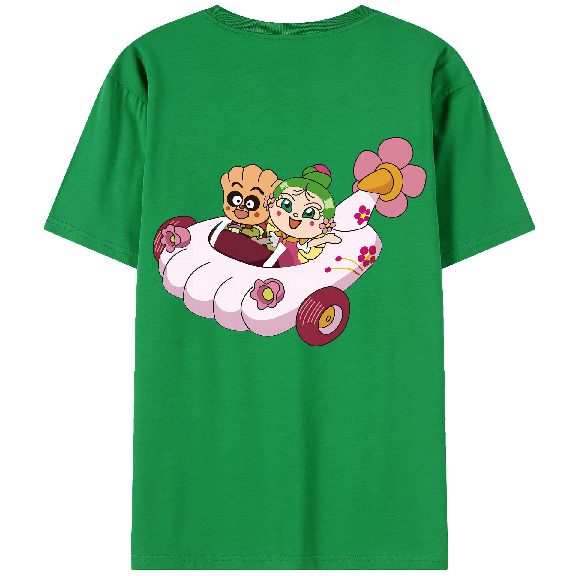 （画像用） アンパンマン Anpanman 綿100％半袖Tシャツ（背面プリント）