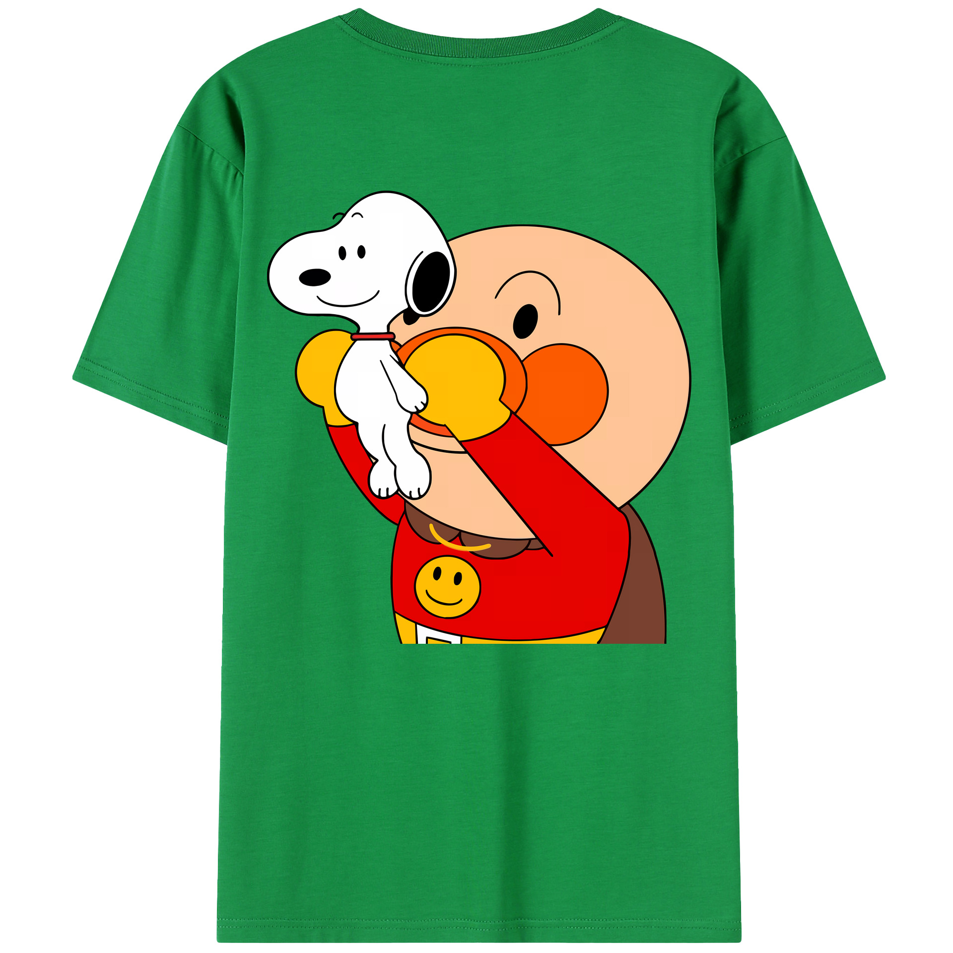 （画像用） アンパンマン Anpanman 綿100％半袖Tシャツ（背面プリント）