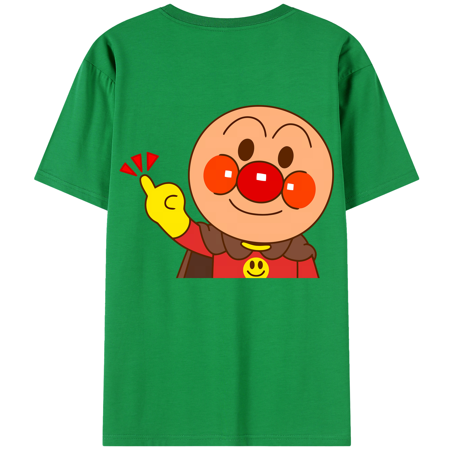 （画像用） アンパンマン Anpanman 綿100％半袖Tシャツ（背面プリント）