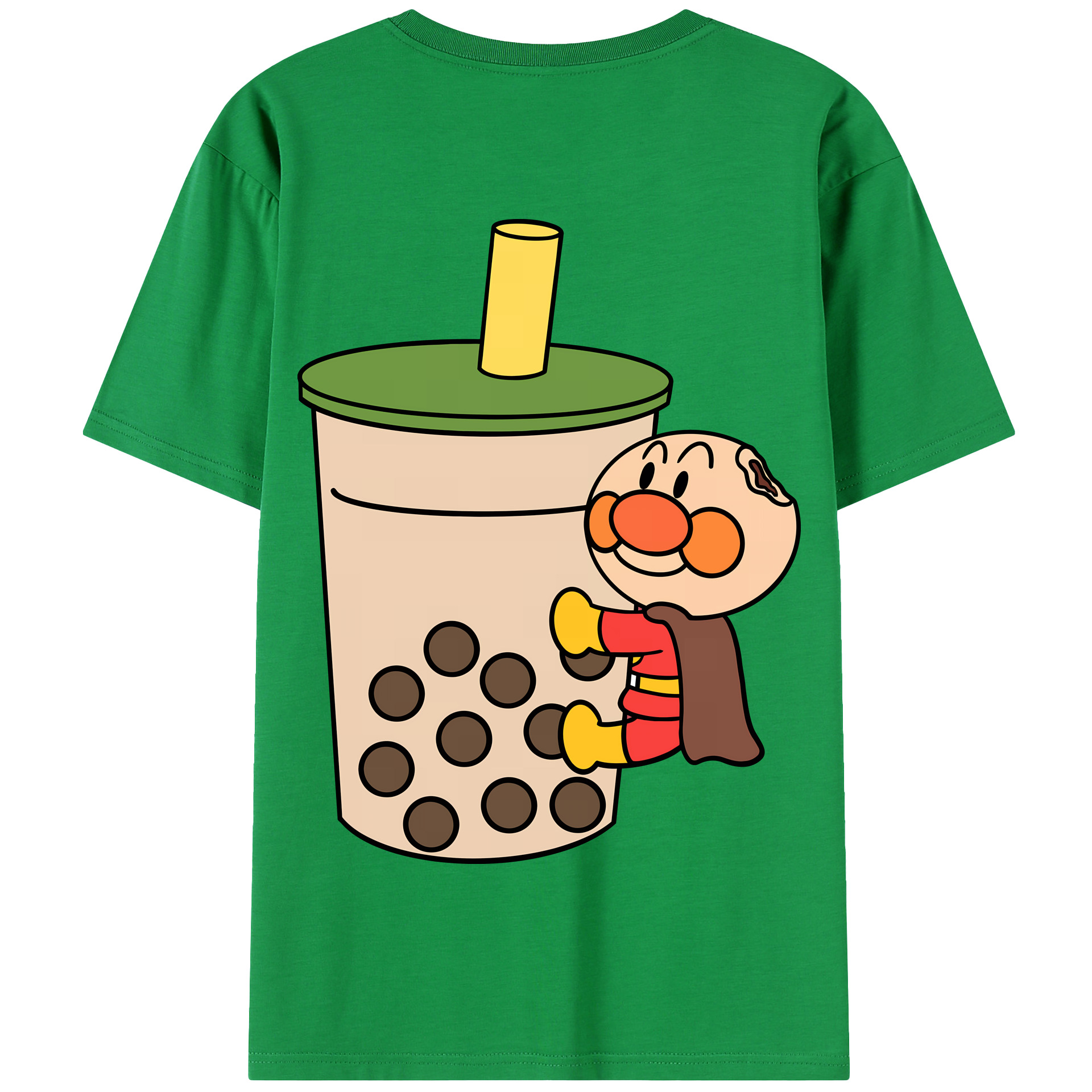 （画像用） アンパンマン Anpanman 綿100％半袖Tシャツ（背面プリント）