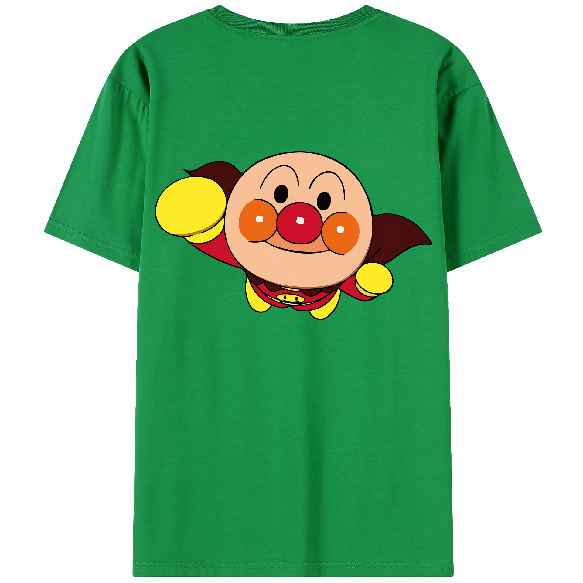 （画像用） アンパンマン Anpanman 綿100％半袖Tシャツ（背面プリント）
