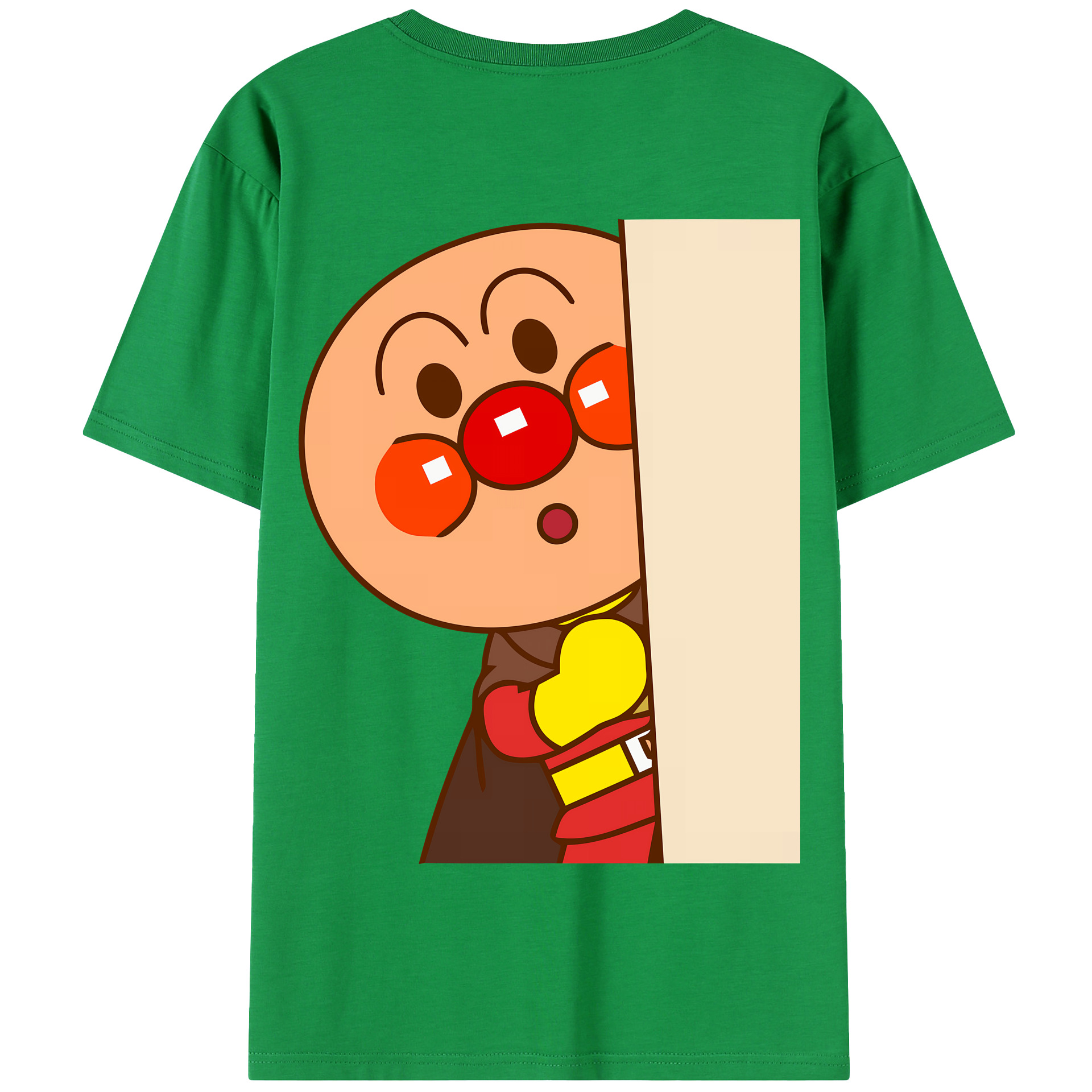 （画像用） アンパンマン Anpanman 綿100％半袖Tシャツ（背面プリント）