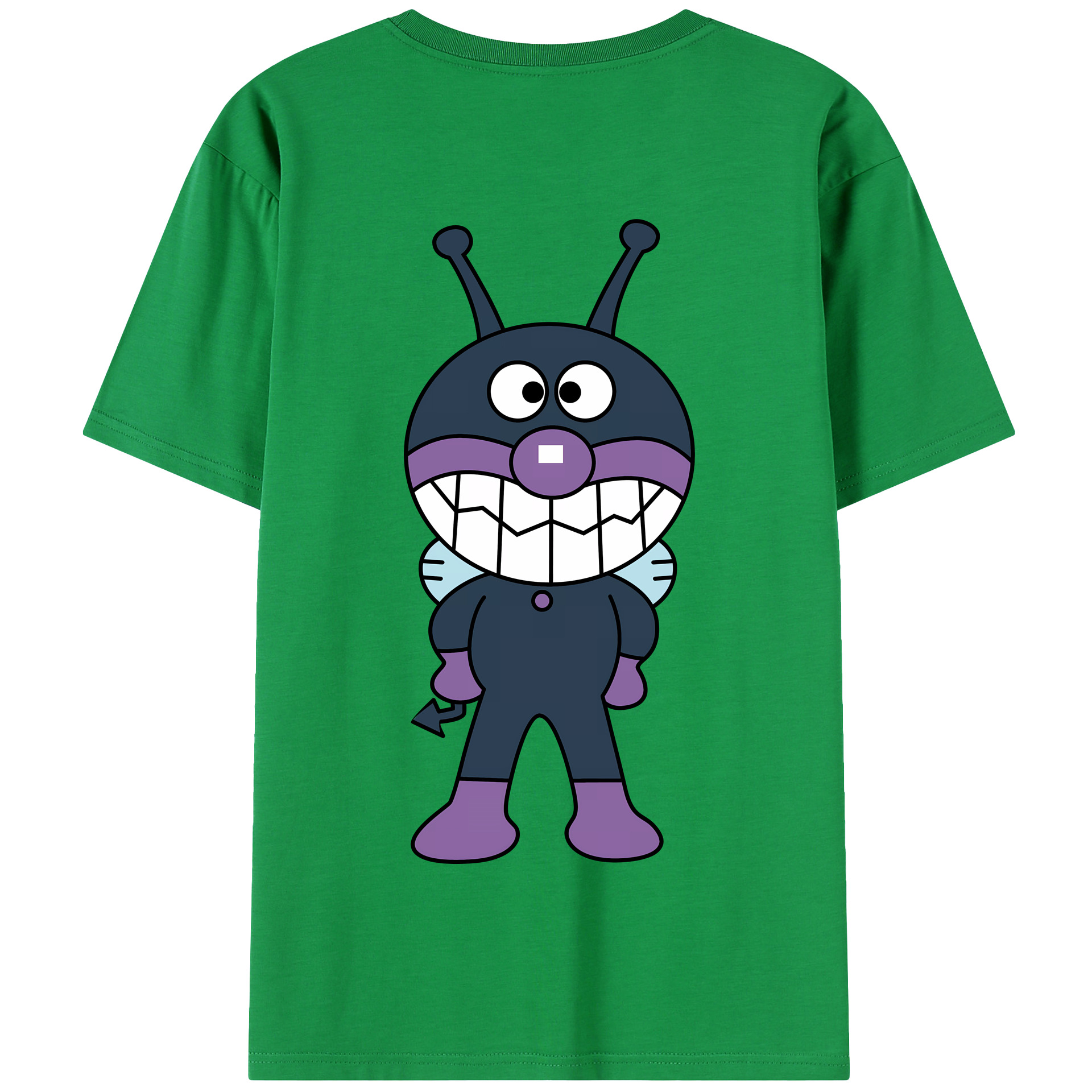 （画像用） アンパンマン Anpanman 綿100％半袖Tシャツ（背面プリント）