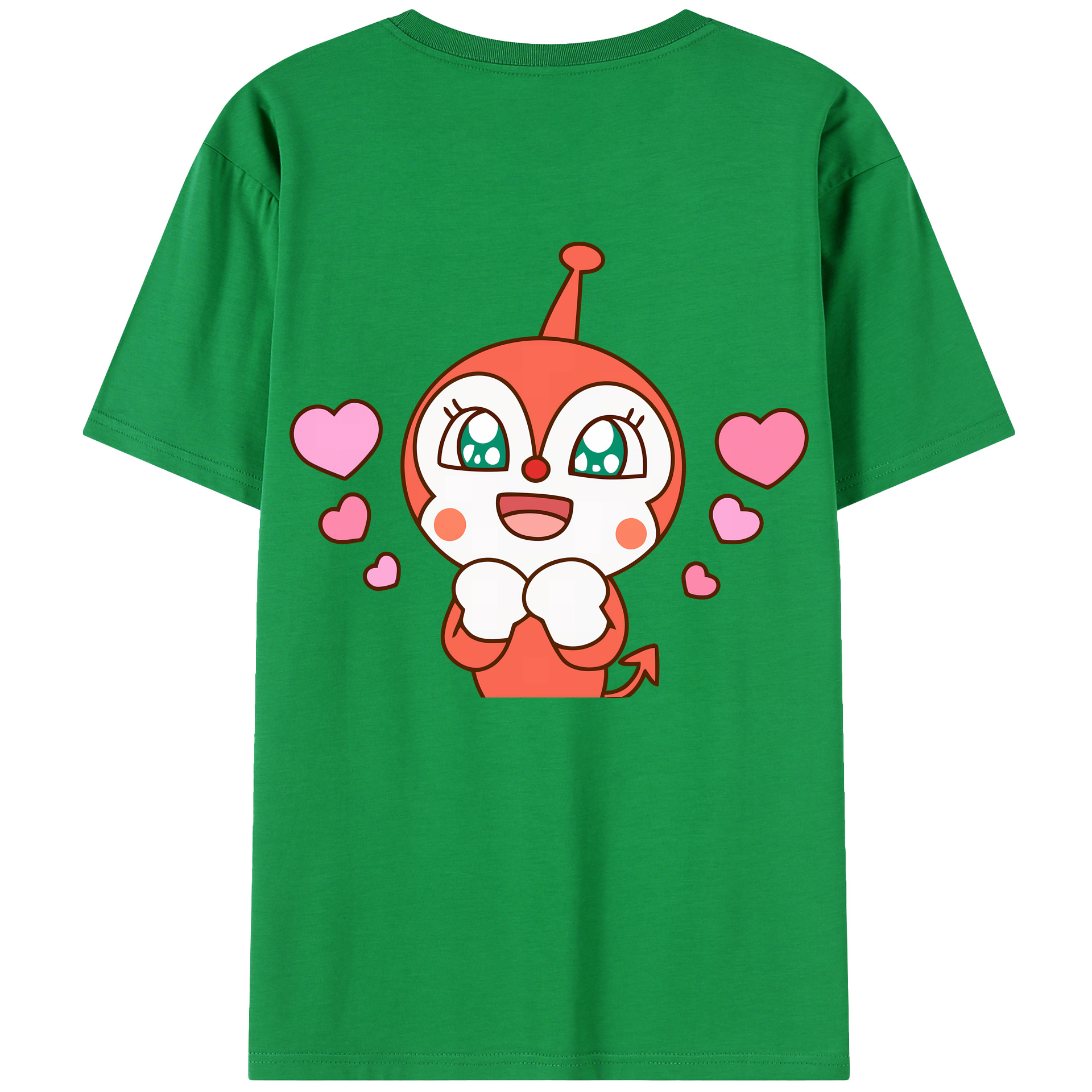 （画像用） アンパンマン Anpanman 綿100％半袖Tシャツ（背面プリント）