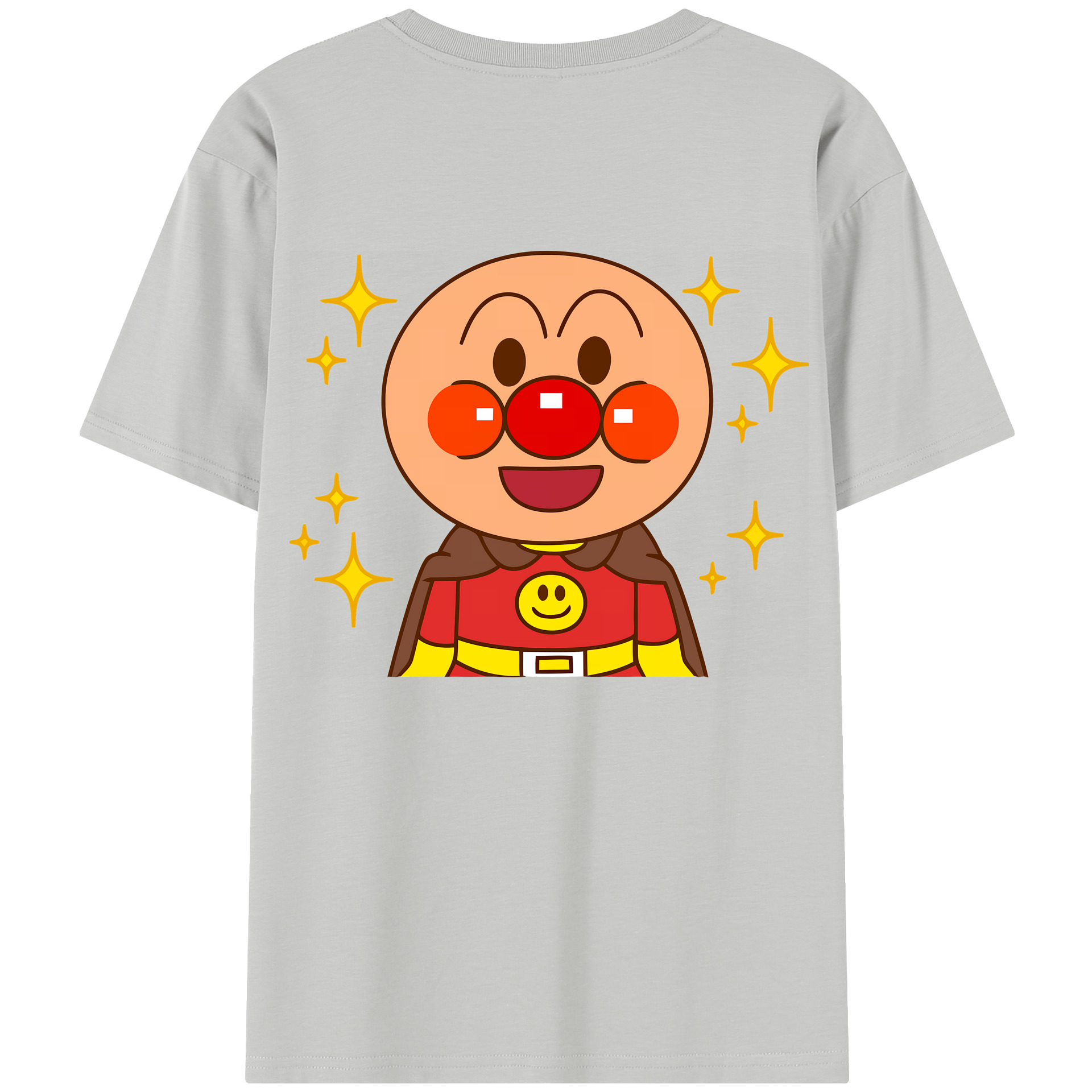 （画像用） アンパンマン Anpanman 綿100％半袖Tシャツ（背面プリント）