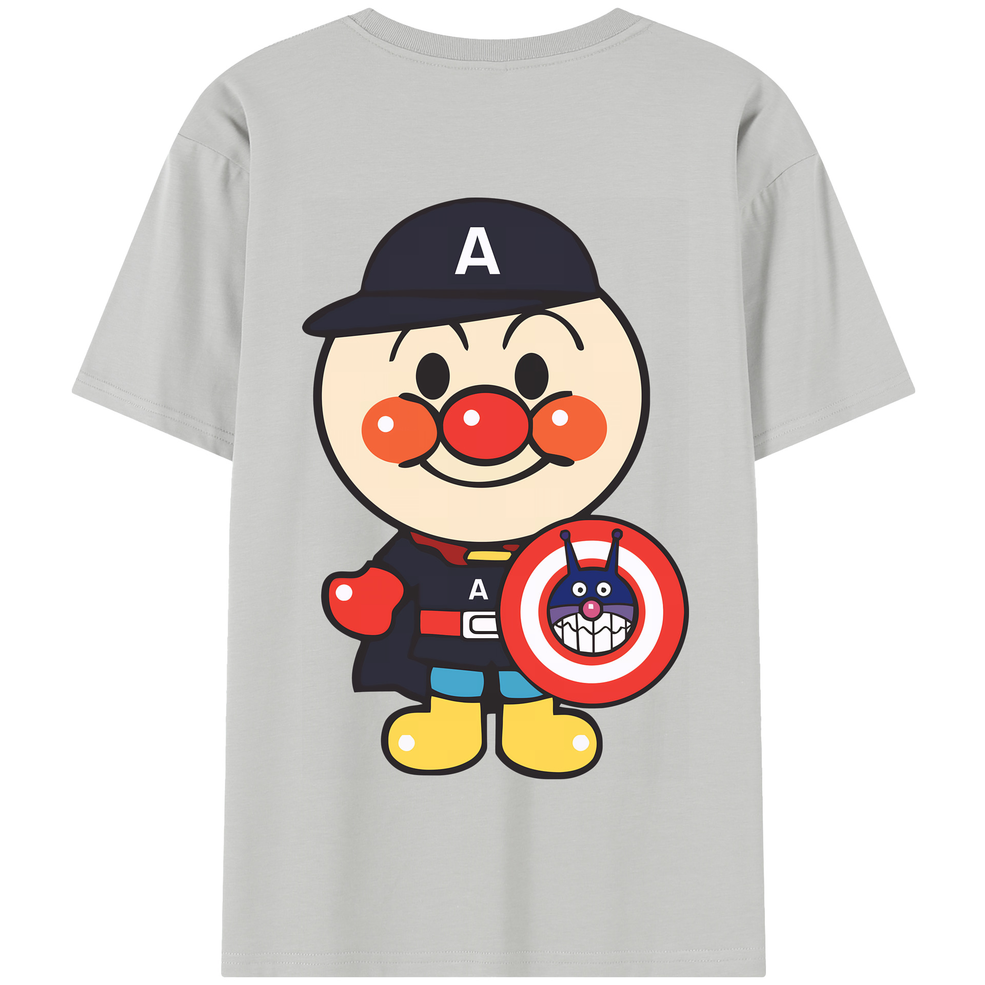 （画像用） アンパンマン Anpanman 綿100％半袖Tシャツ（背面プリント）