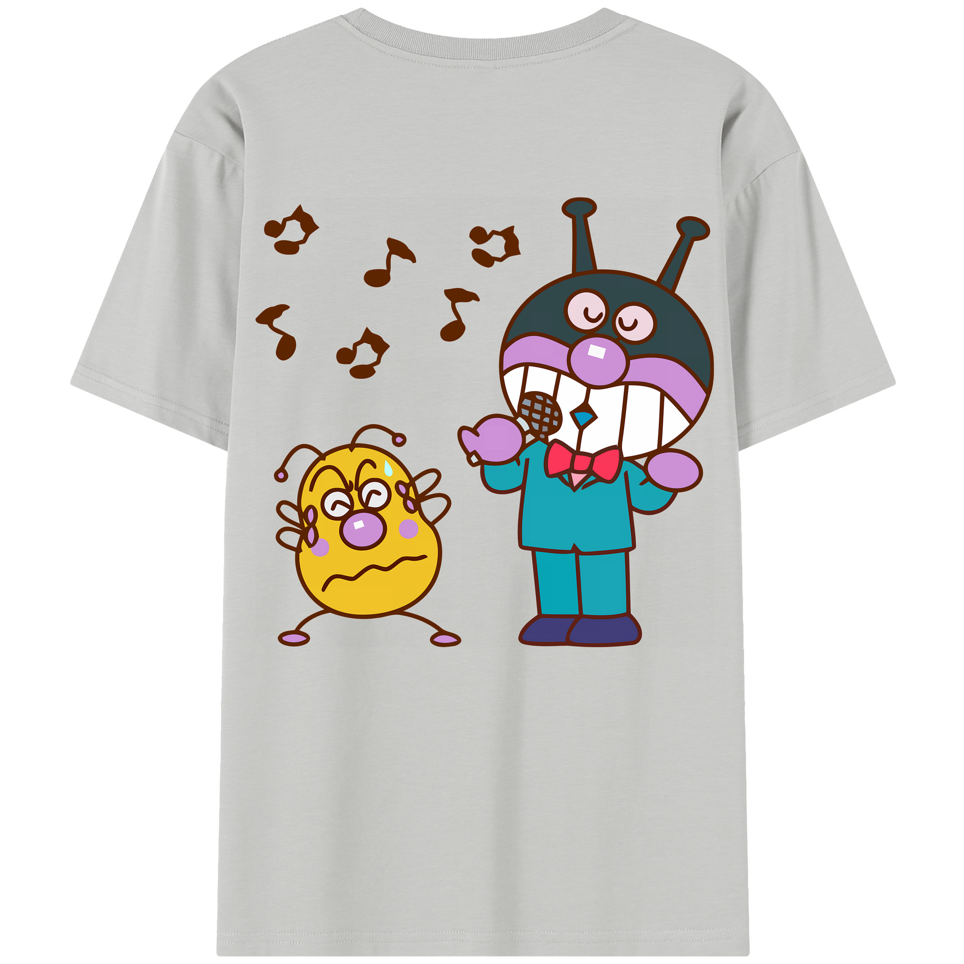 （画像用） アンパンマン Anpanman 綿100％半袖Tシャツ（背面プリント）