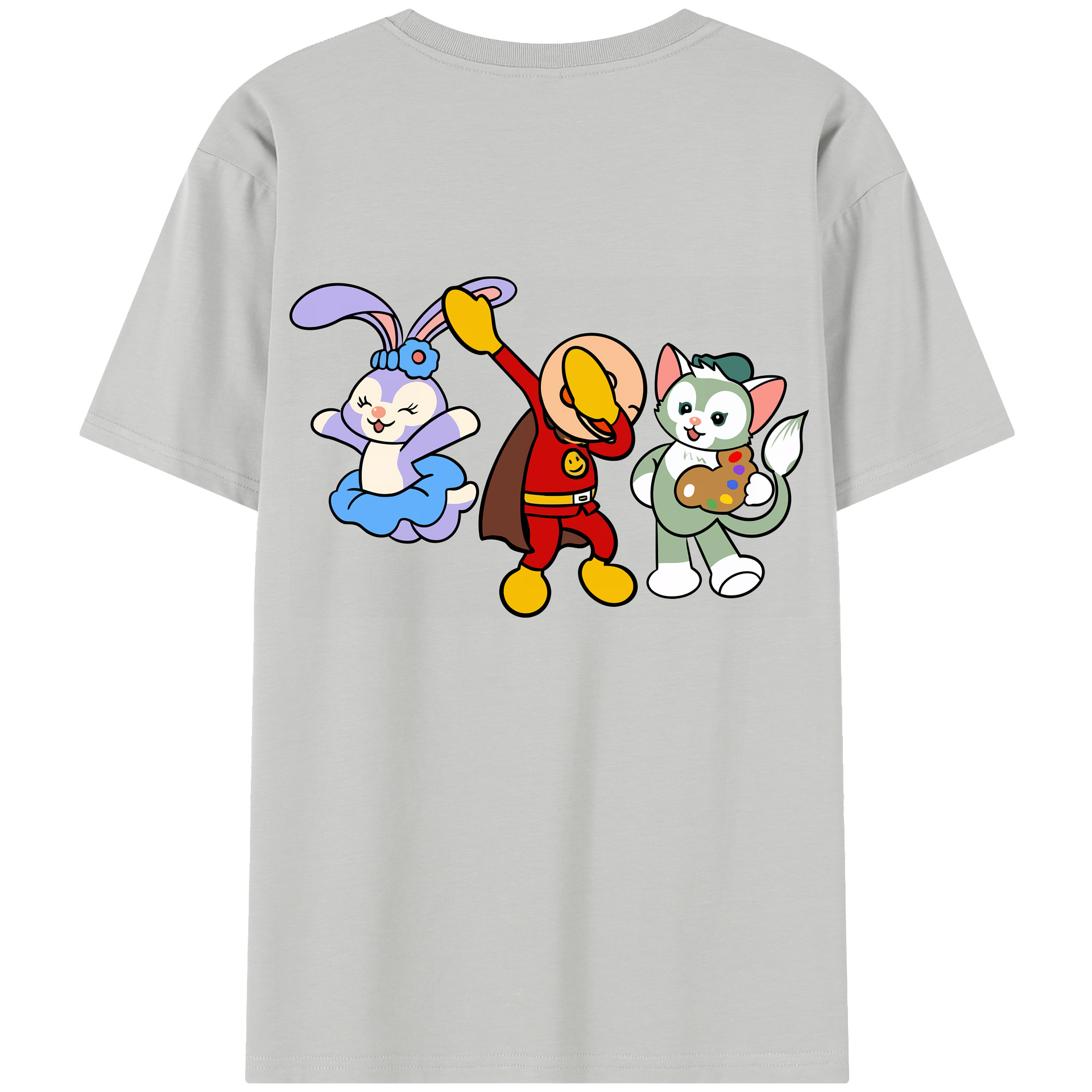 （画像用） アンパンマン Anpanman 綿100％半袖Tシャツ（背面プリント）