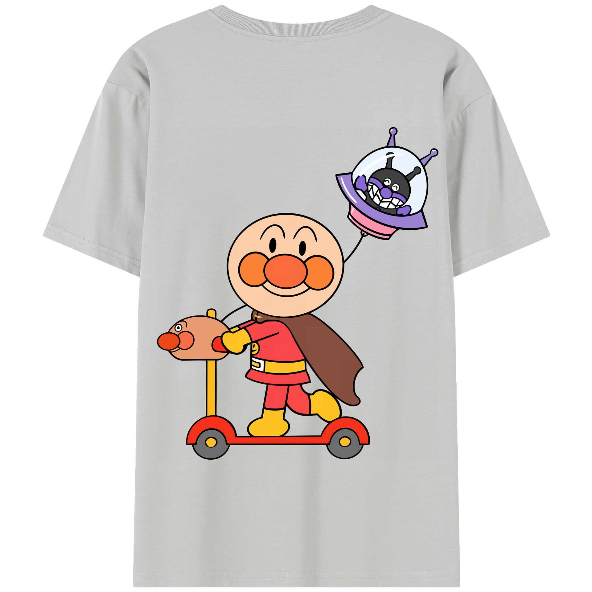 （画像用） アンパンマン Anpanman 綿100％半袖Tシャツ（背面プリント）