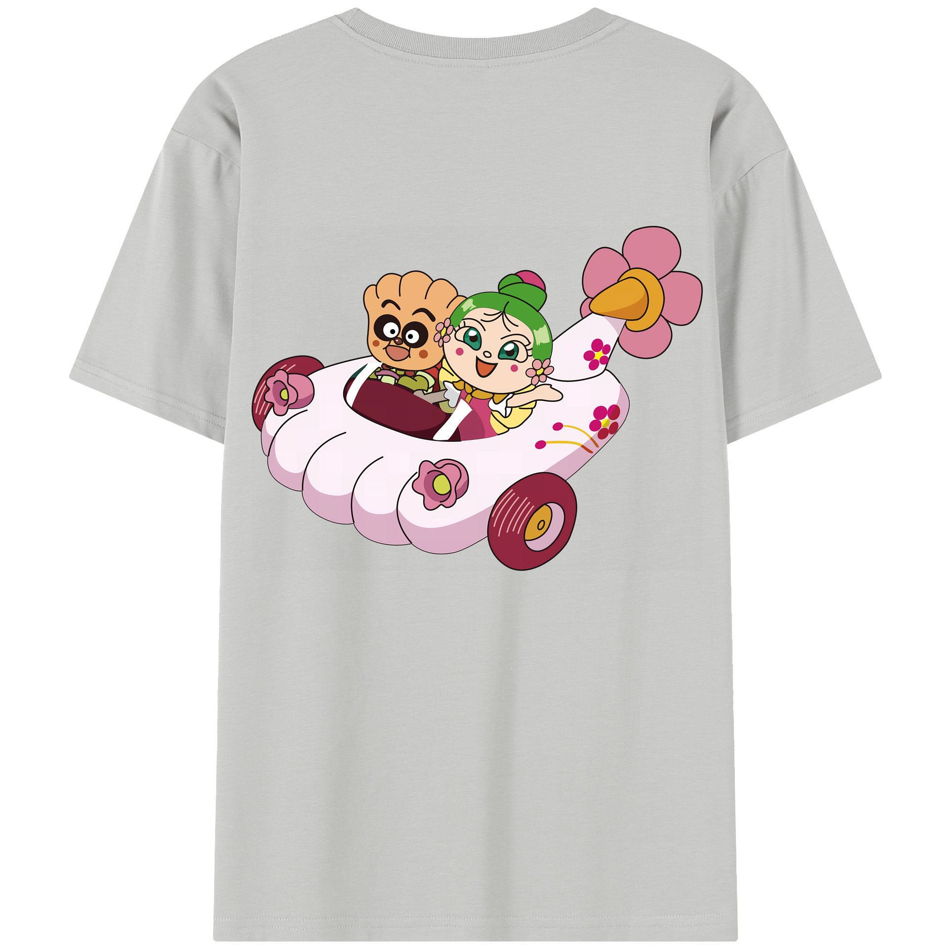 （画像用） アンパンマン Anpanman 綿100％半袖Tシャツ（背面プリント）