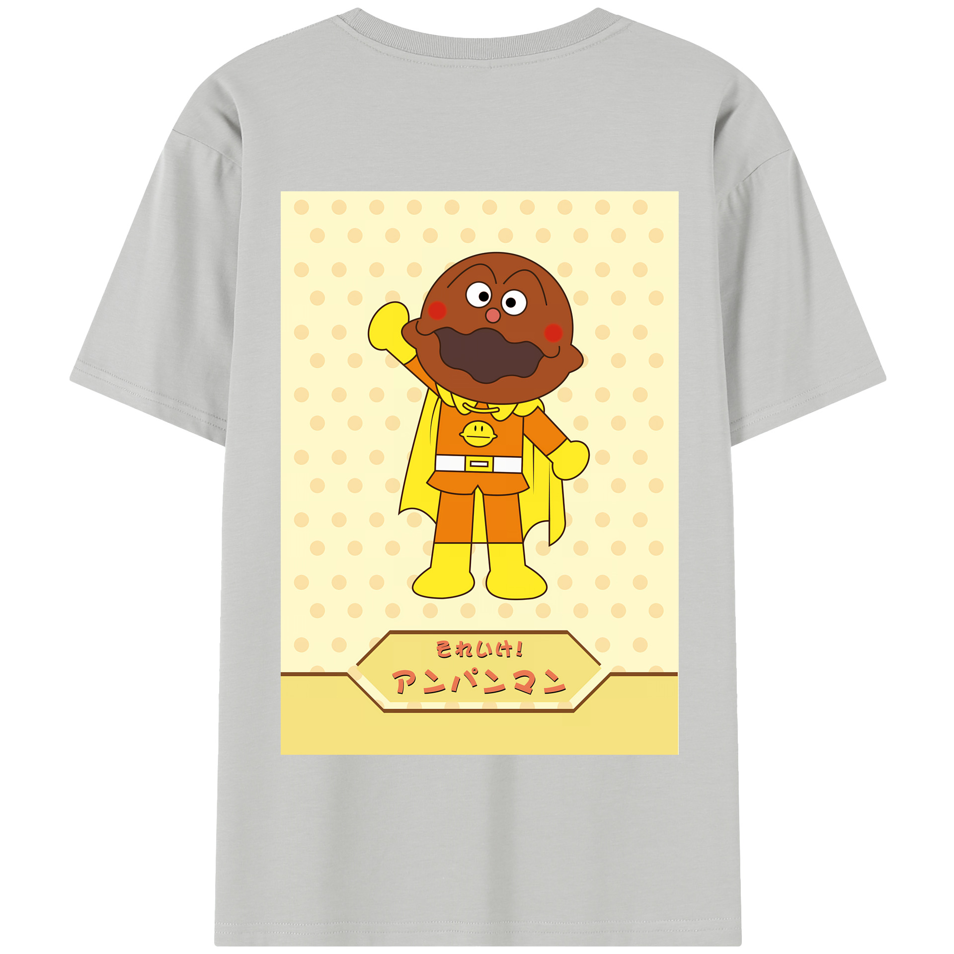 （画像用） アンパンマン Anpanman 綿100％半袖Tシャツ（背面プリント）