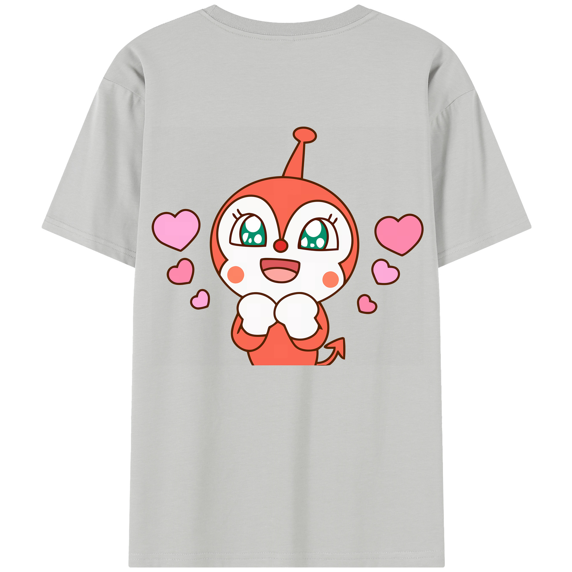 （画像用） アンパンマン Anpanman 綿100％半袖Tシャツ（背面プリント）