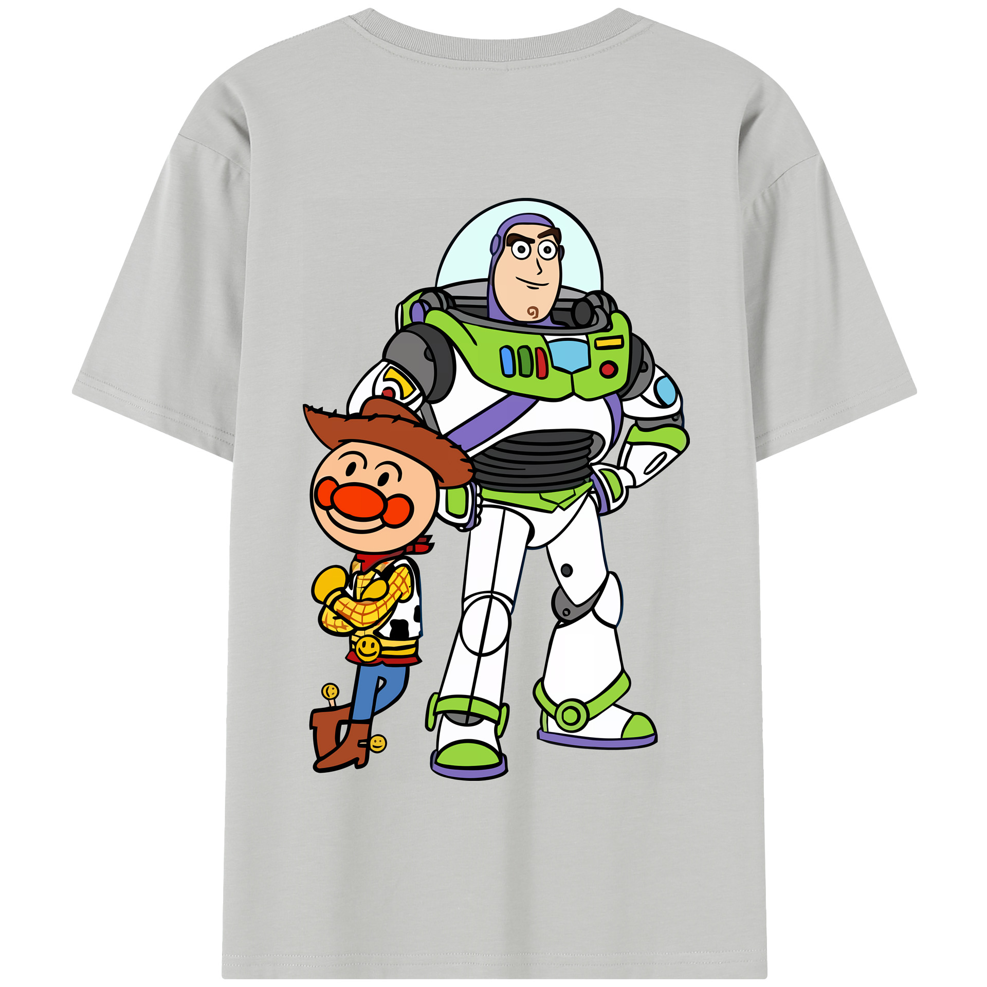 （画像用） アンパンマン Anpanman 綿100％半袖Tシャツ（背面プリント）