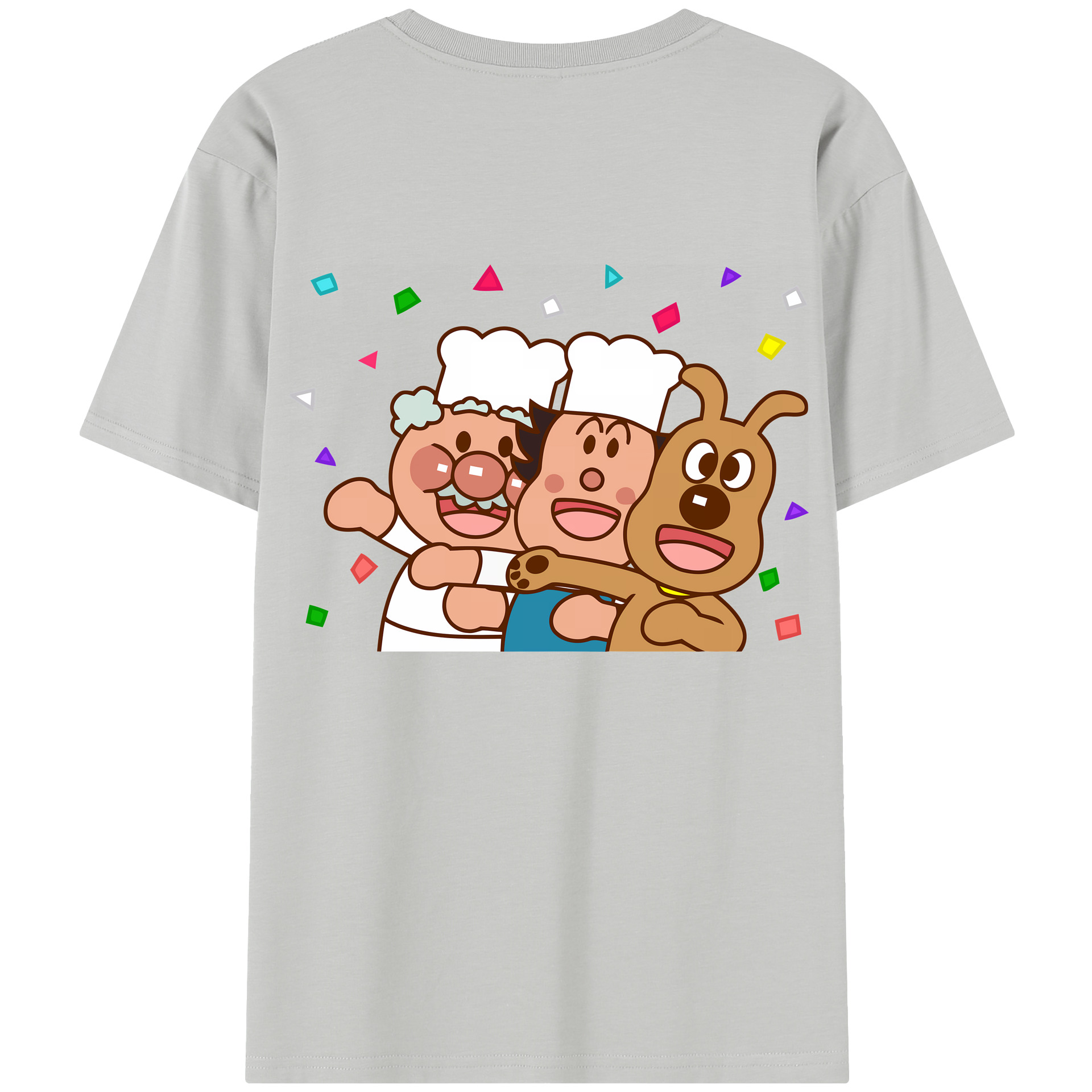 （画像用） アンパンマン Anpanman 綿100％半袖Tシャツ（背面プリント）
