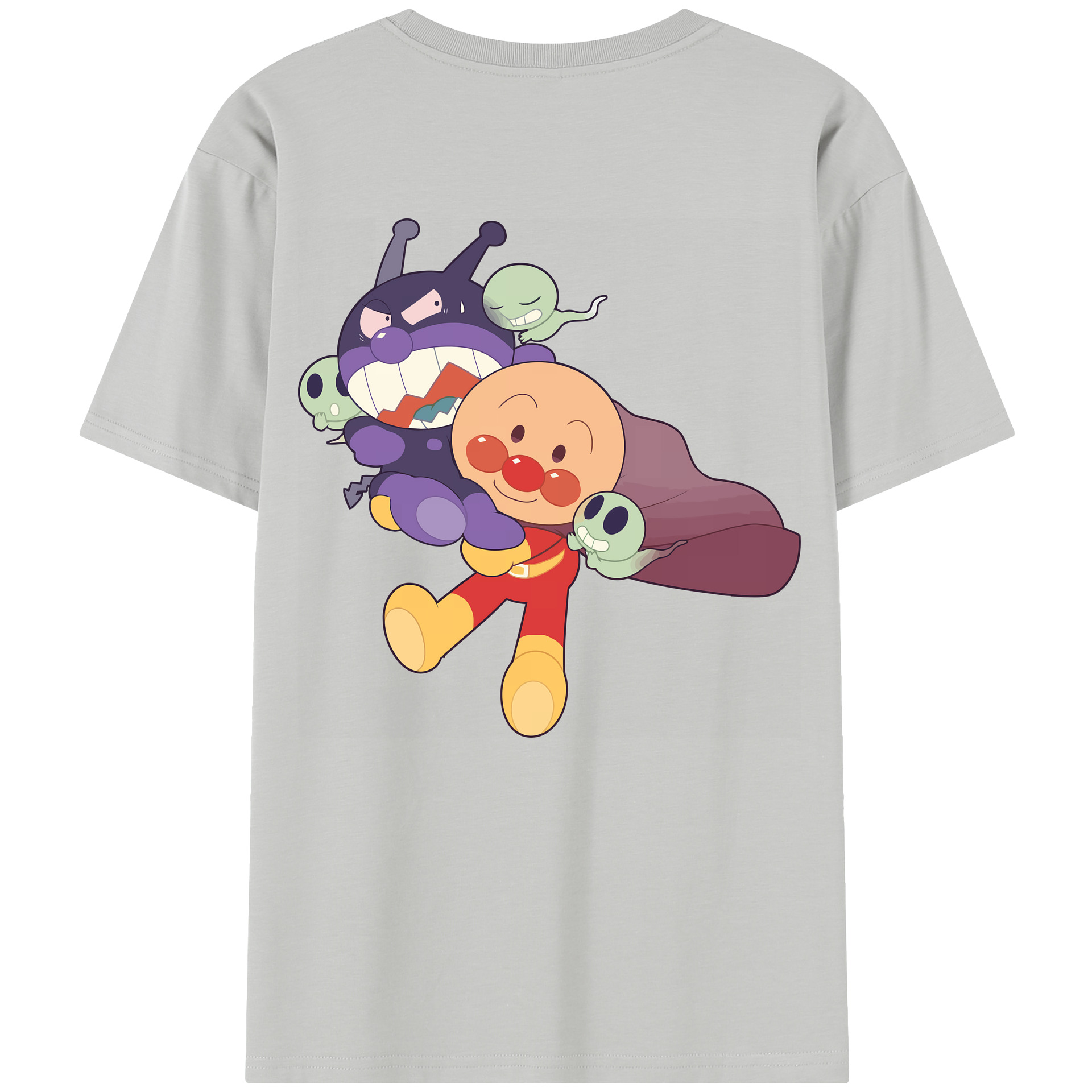 （画像用） アンパンマン Anpanman 綿100％半袖Tシャツ（背面プリント）