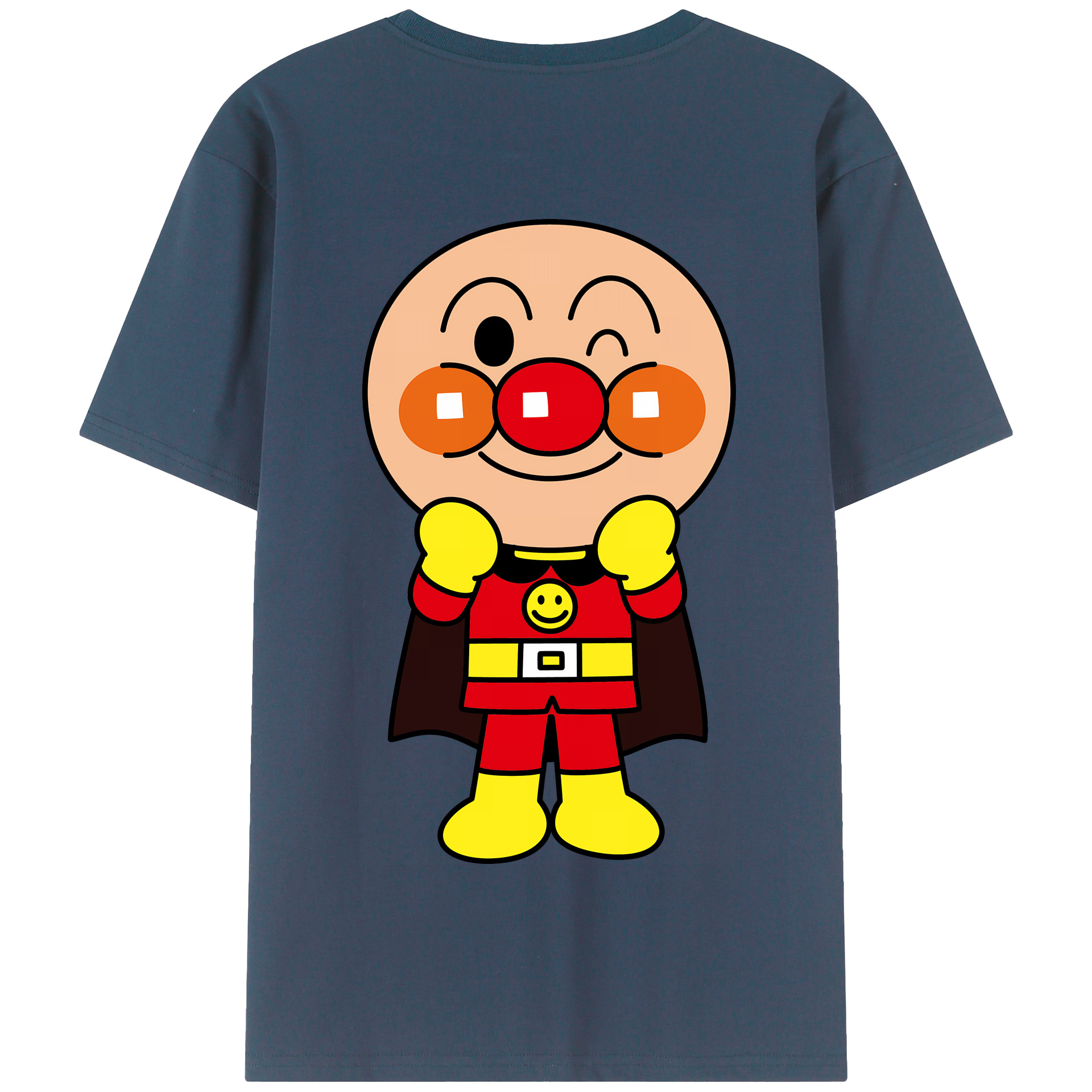 （画像用） アンパンマン Anpanman 綿100％半袖Tシャツ（背面プリント）