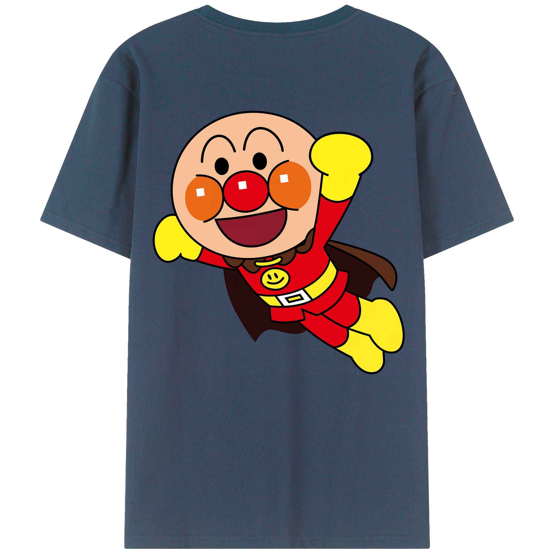 （画像用） アンパンマン Anpanman 綿100％半袖Tシャツ（背面プリント）